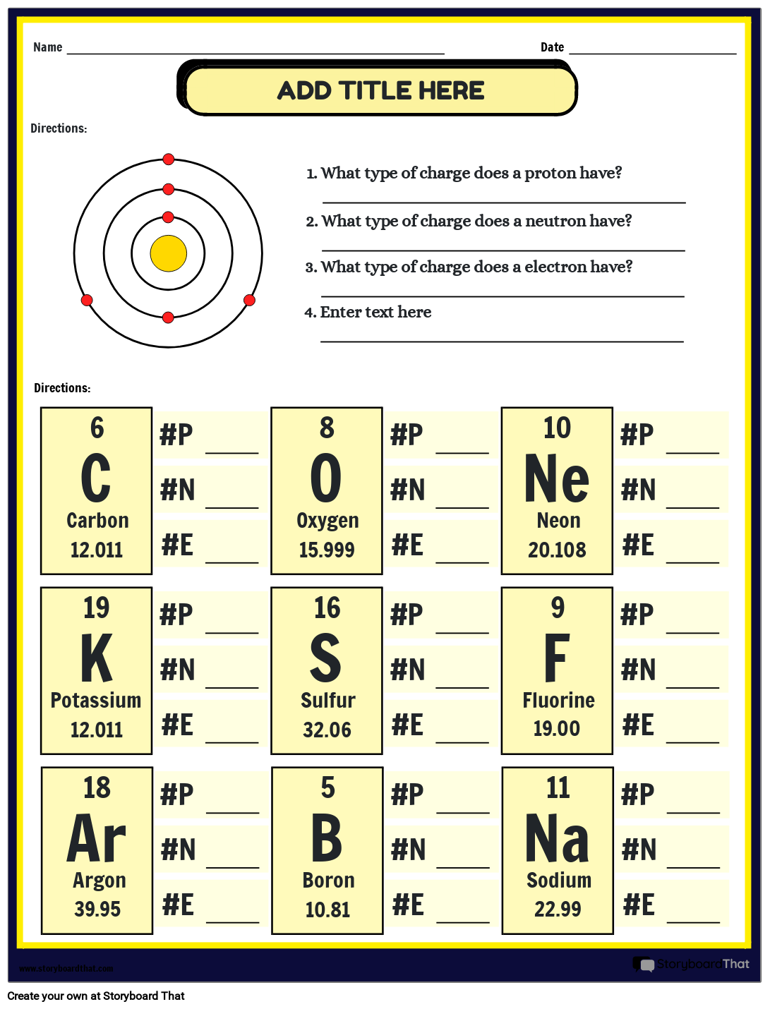 Write Electrons Count Diagram PDF