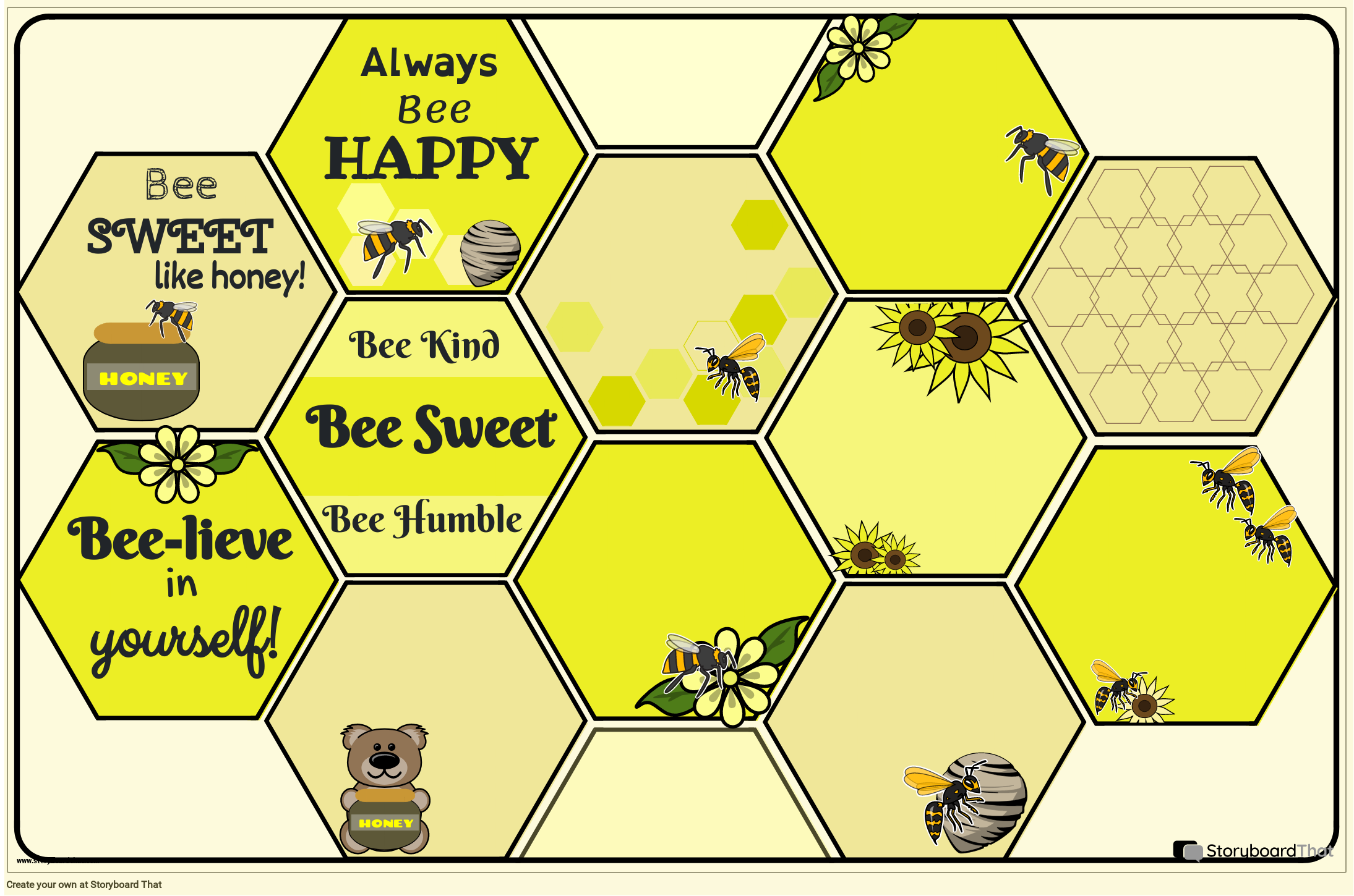 Bee Themed - Motivational Poster for Classroom