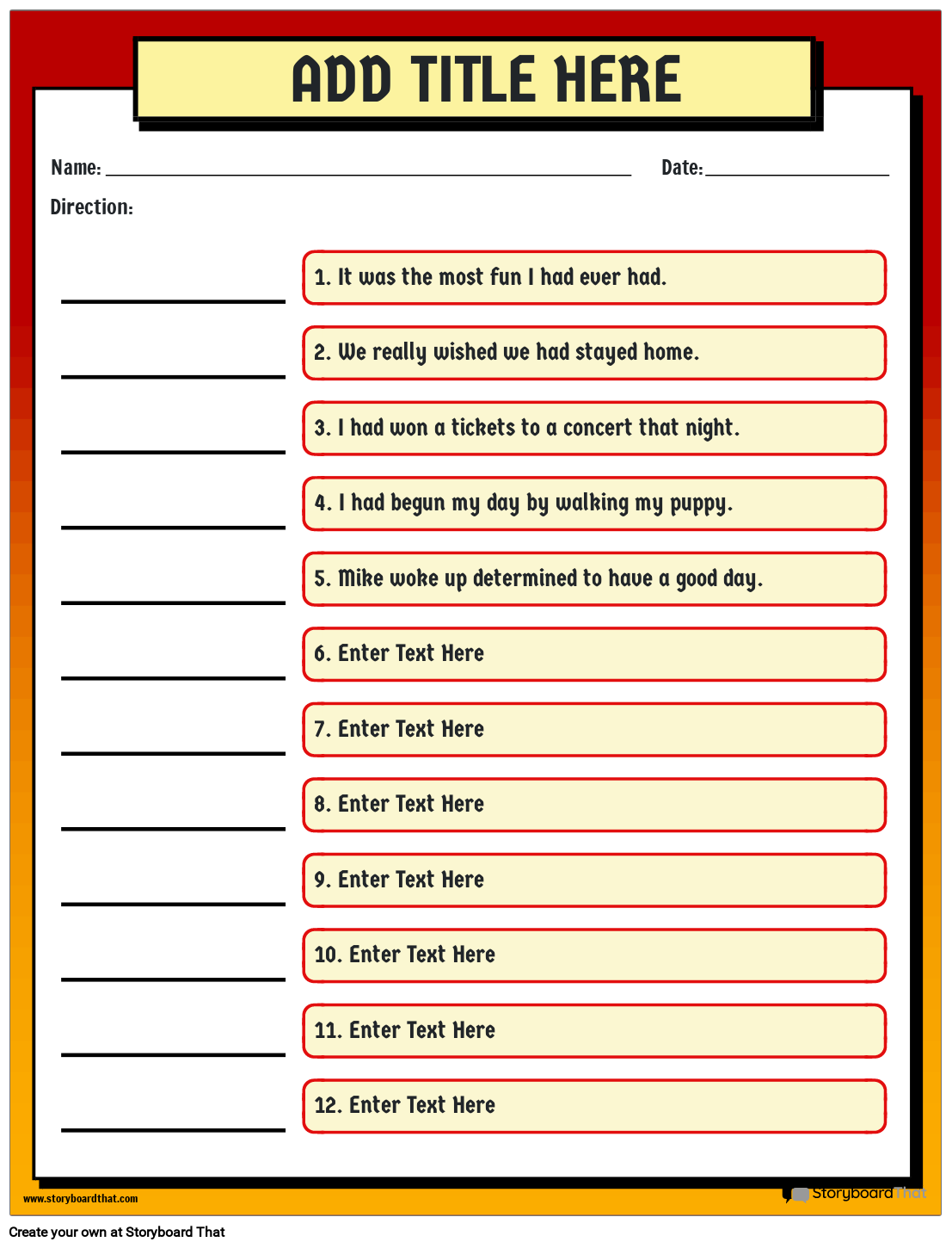 Reading Comprehension Skills Worksheet