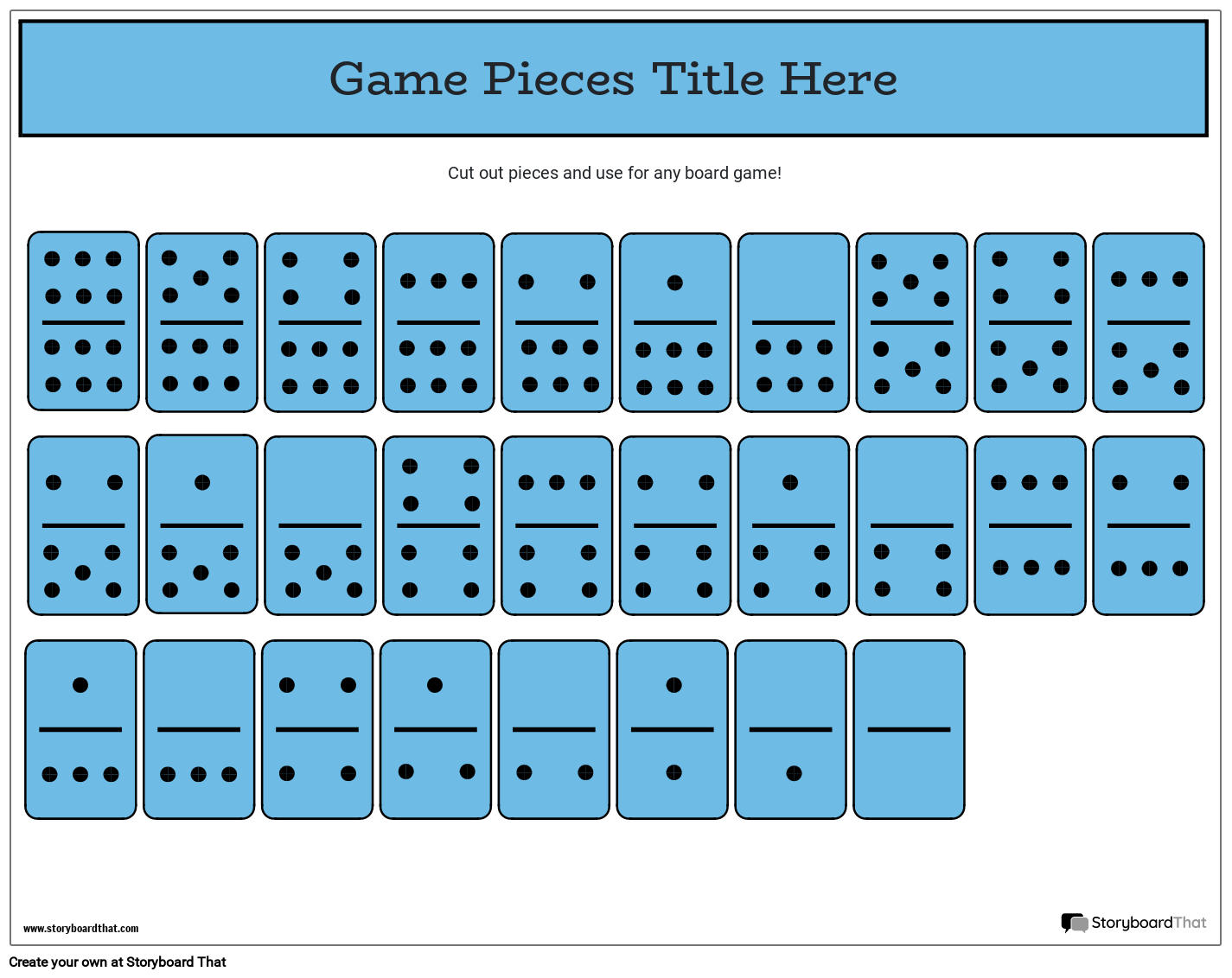 Board Game Templates, Make Your Own Classroom Game