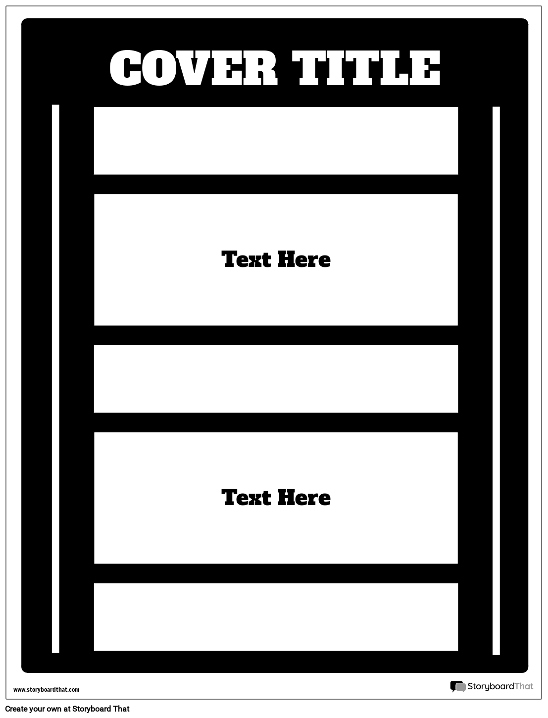 White Boxes Based Book Cover Worksheet