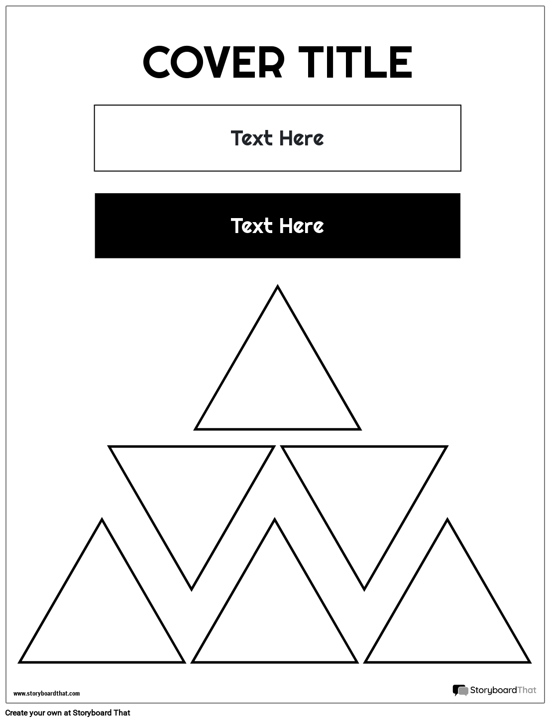 Multiple Triangles Based Book Cover Worksheet