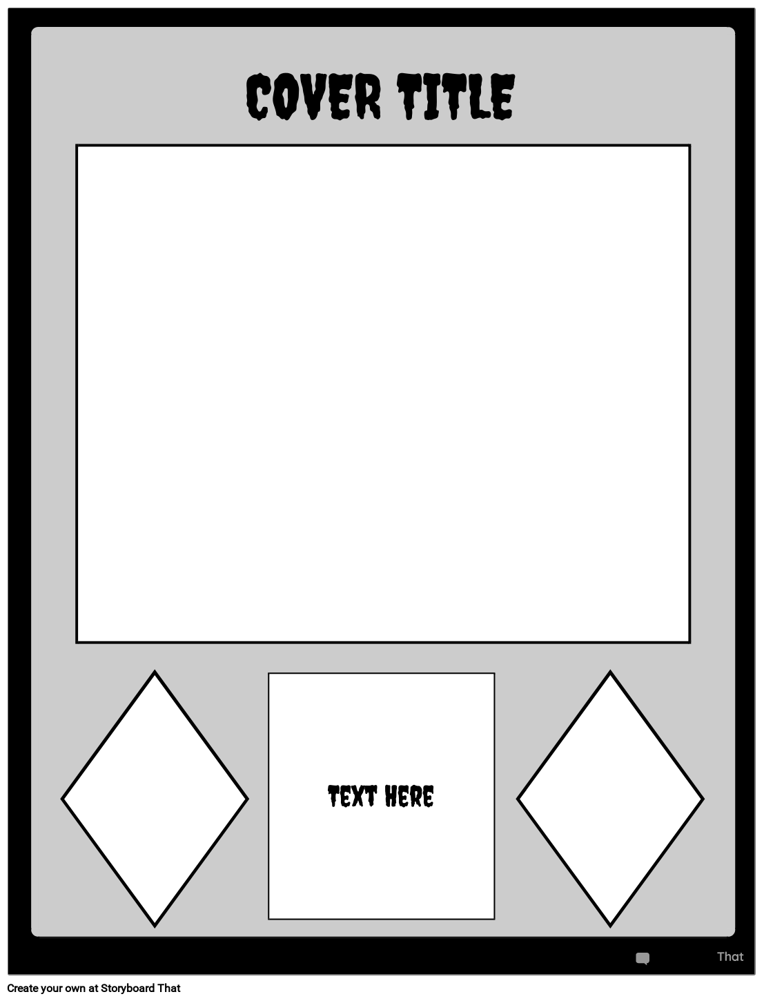 Book Cover Worksheet Featuring Diamonds