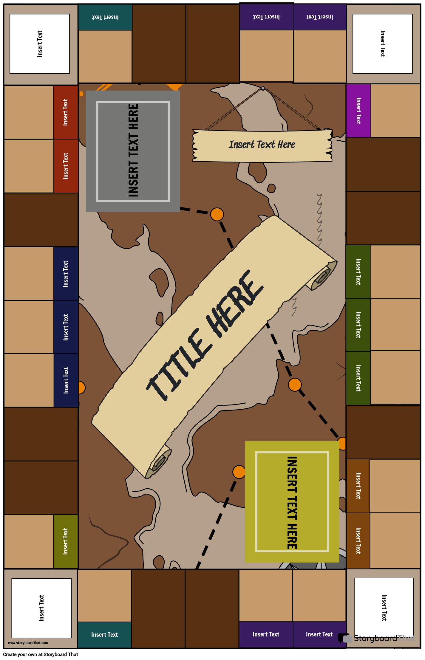 Pet Themed Board Game Storyboard by poster-templates