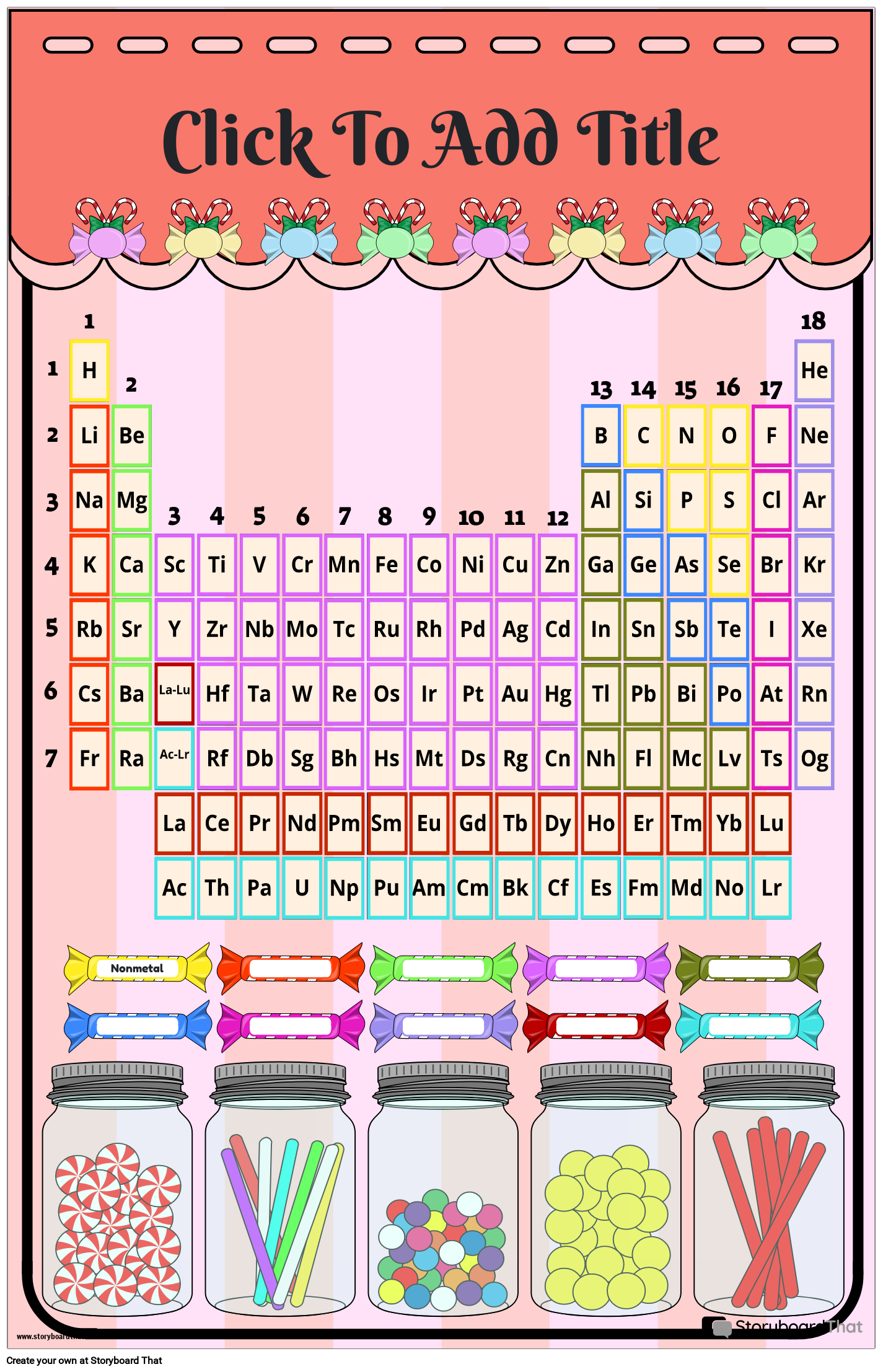 Candy Themed Elements Graphic