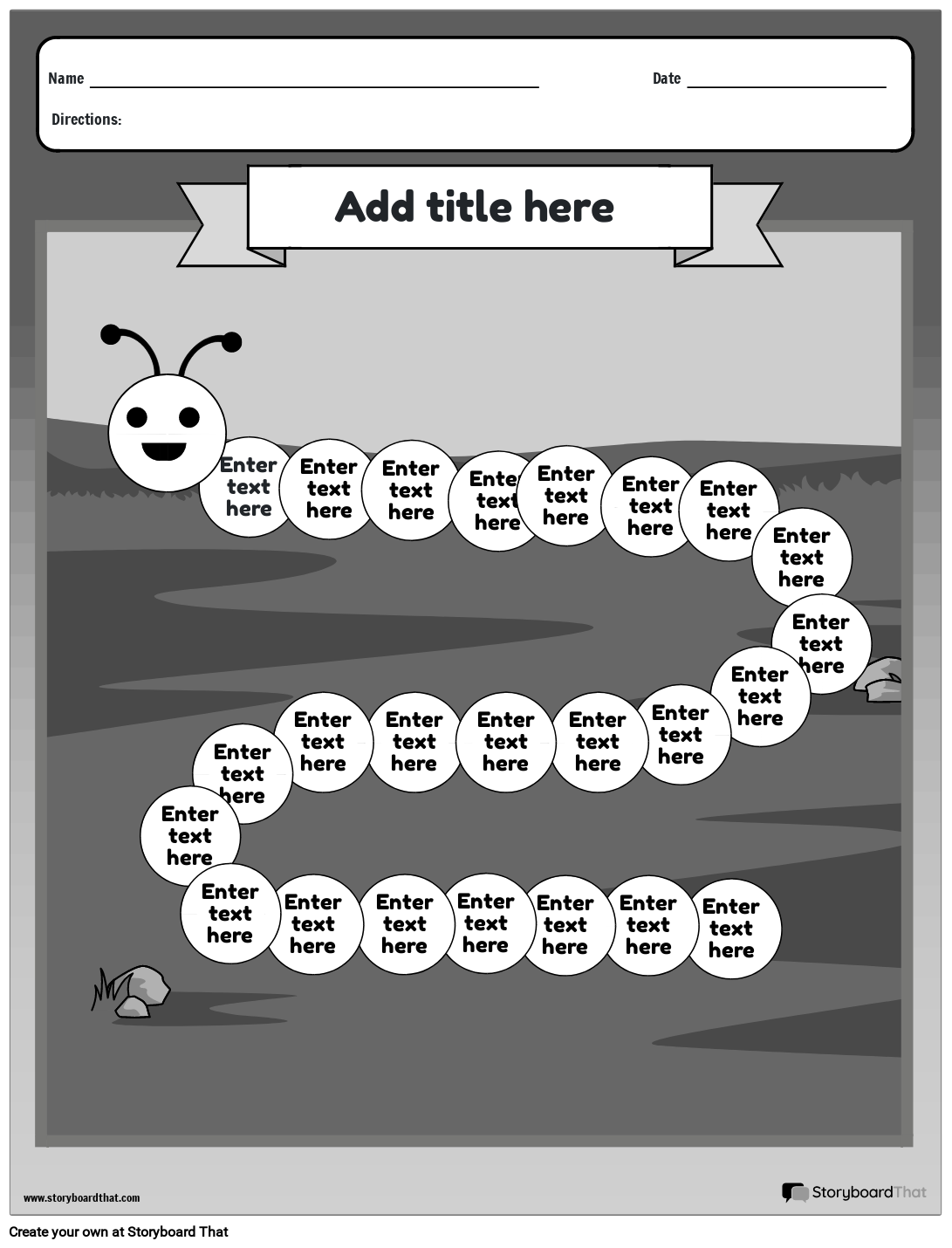 Caterpillar-themed Vowels and Consonant Worksheet