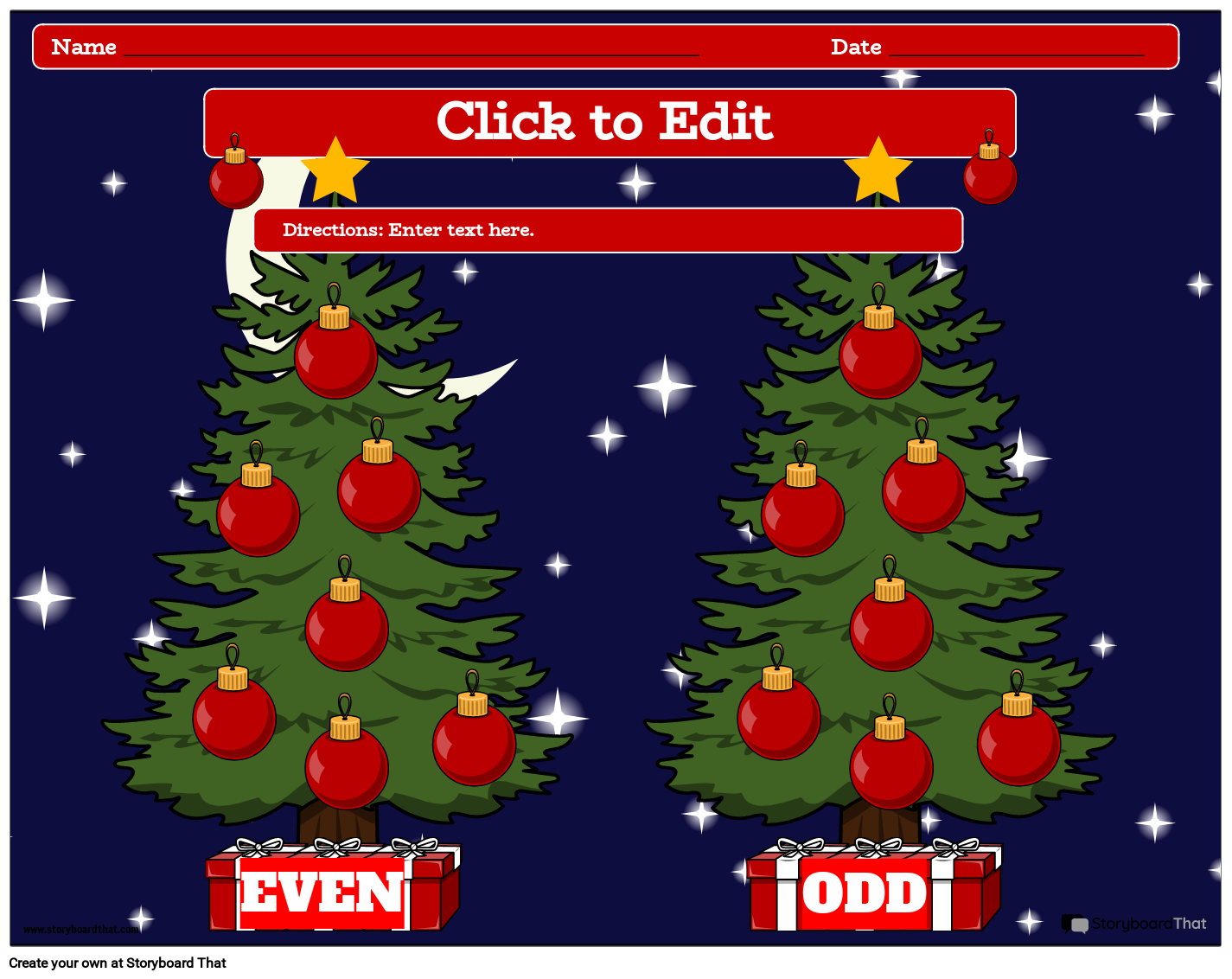 Christmas tree-inspired Worksheet