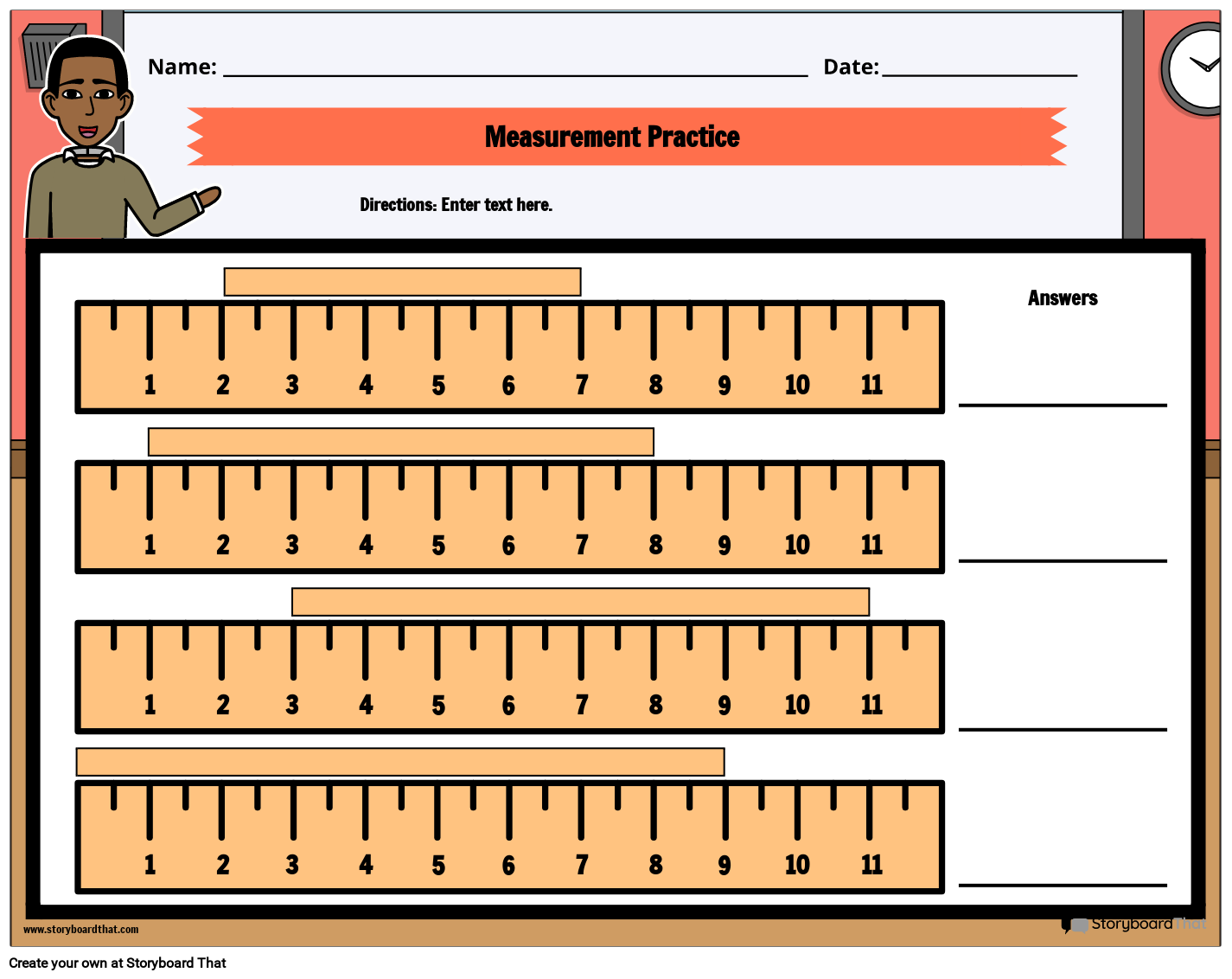 Classroom-inspired US Measurement Worksheet