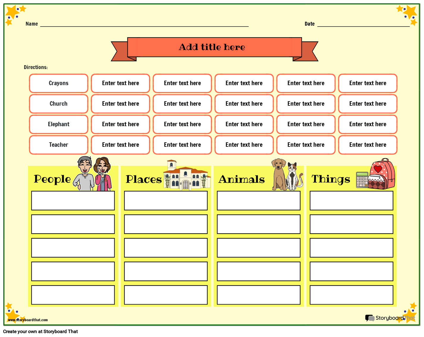 Common and proper nouns free printable worksheets