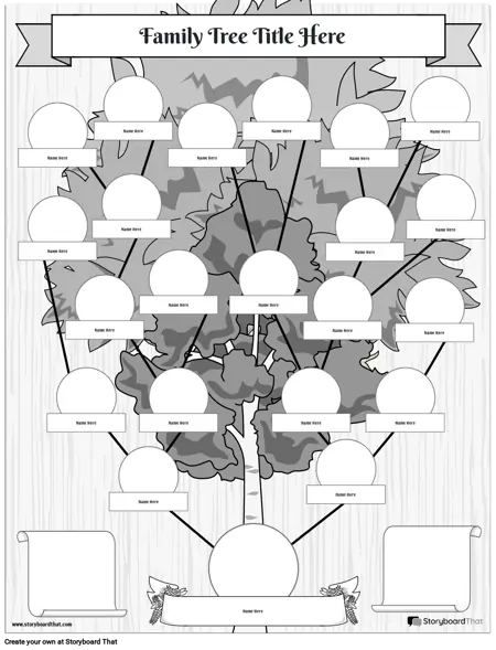copy of family tree bw portrait