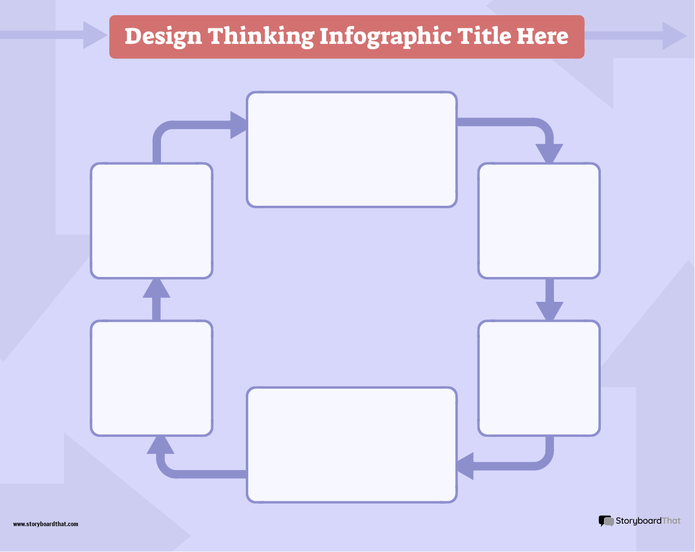 Corporate Design Thinking Infographic Template 1