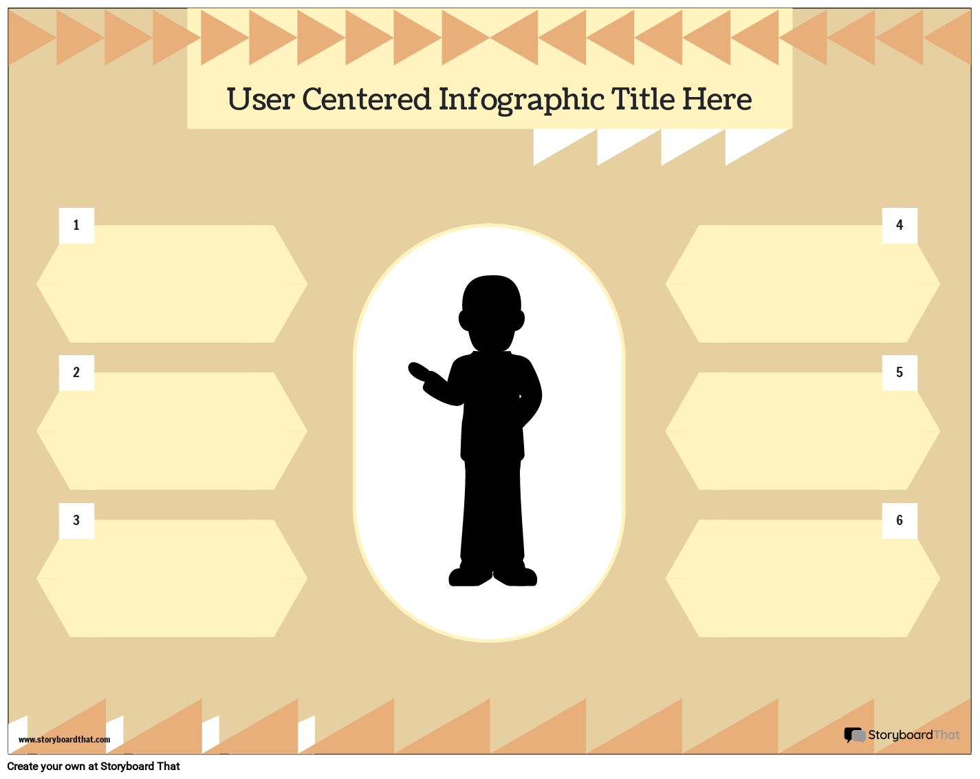 Corporate User Centered Infographic Template 1