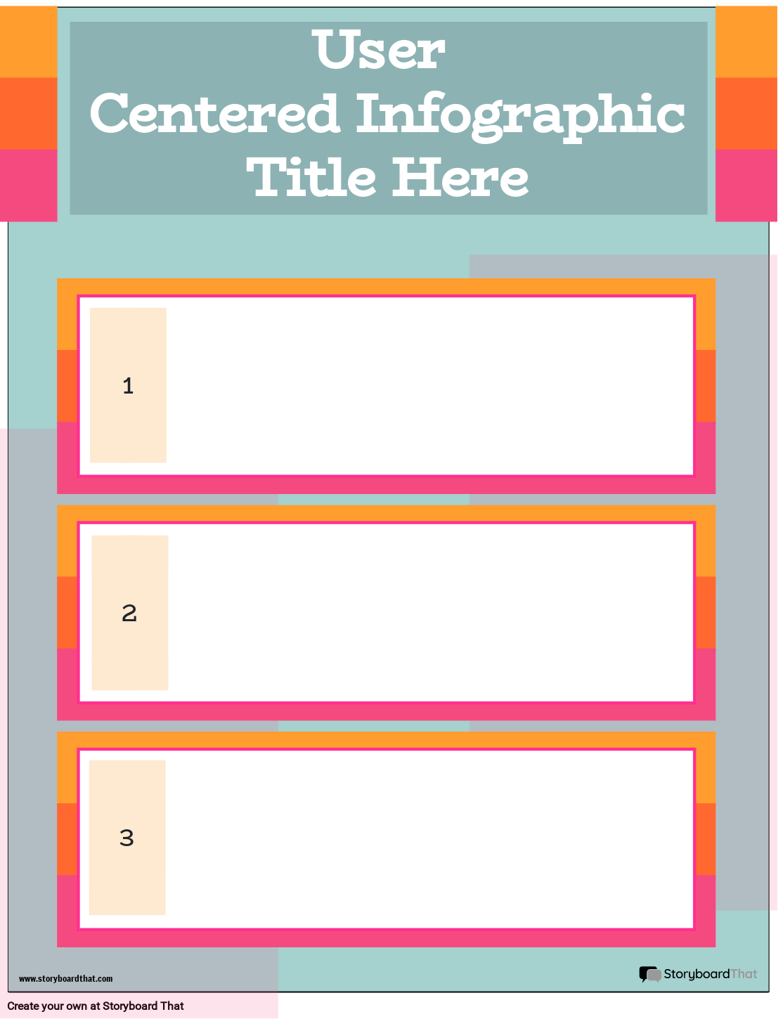 Corporate User Centered Infographic Template 4