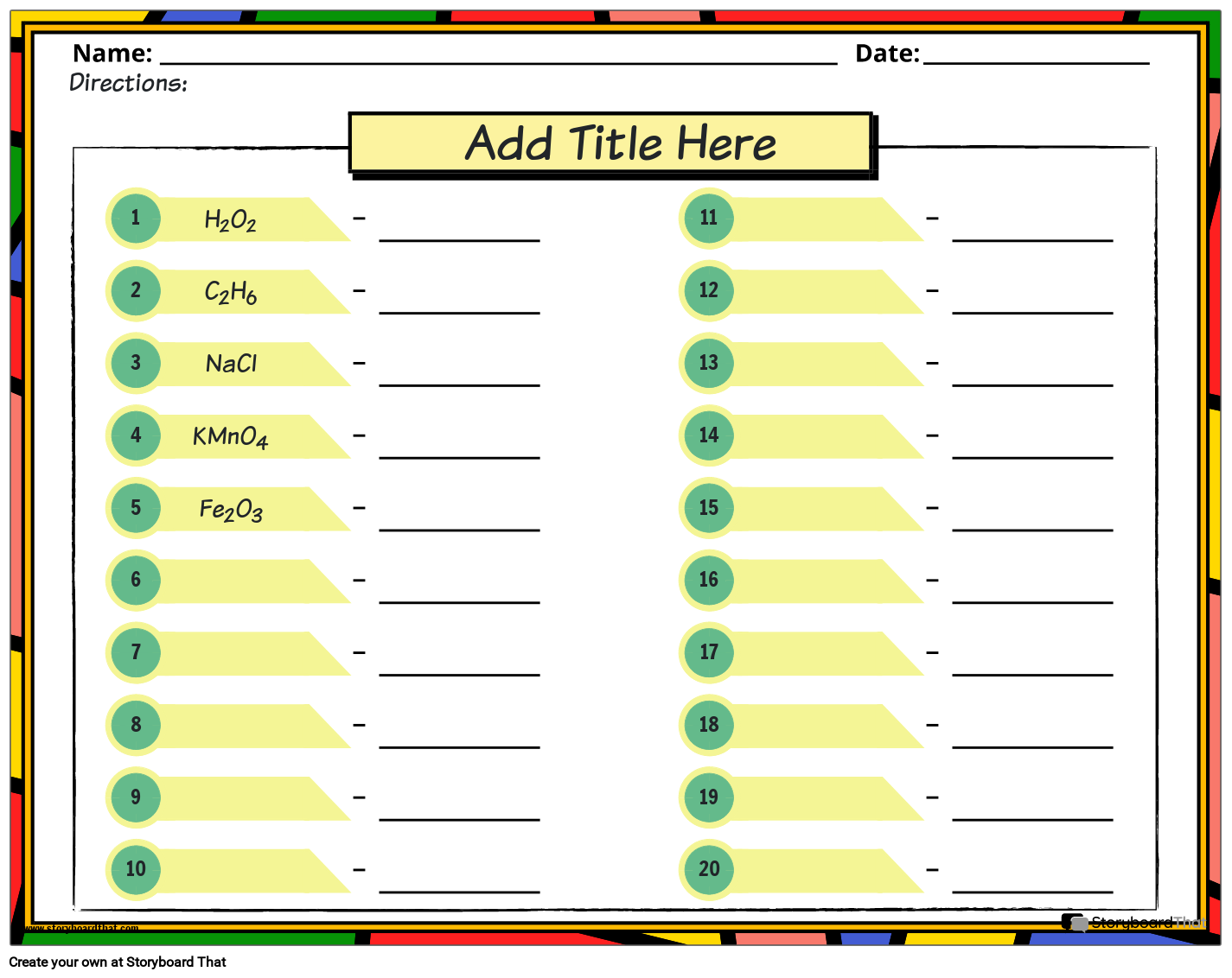 Free Atoms And Molecules Worksheets Science Resources
