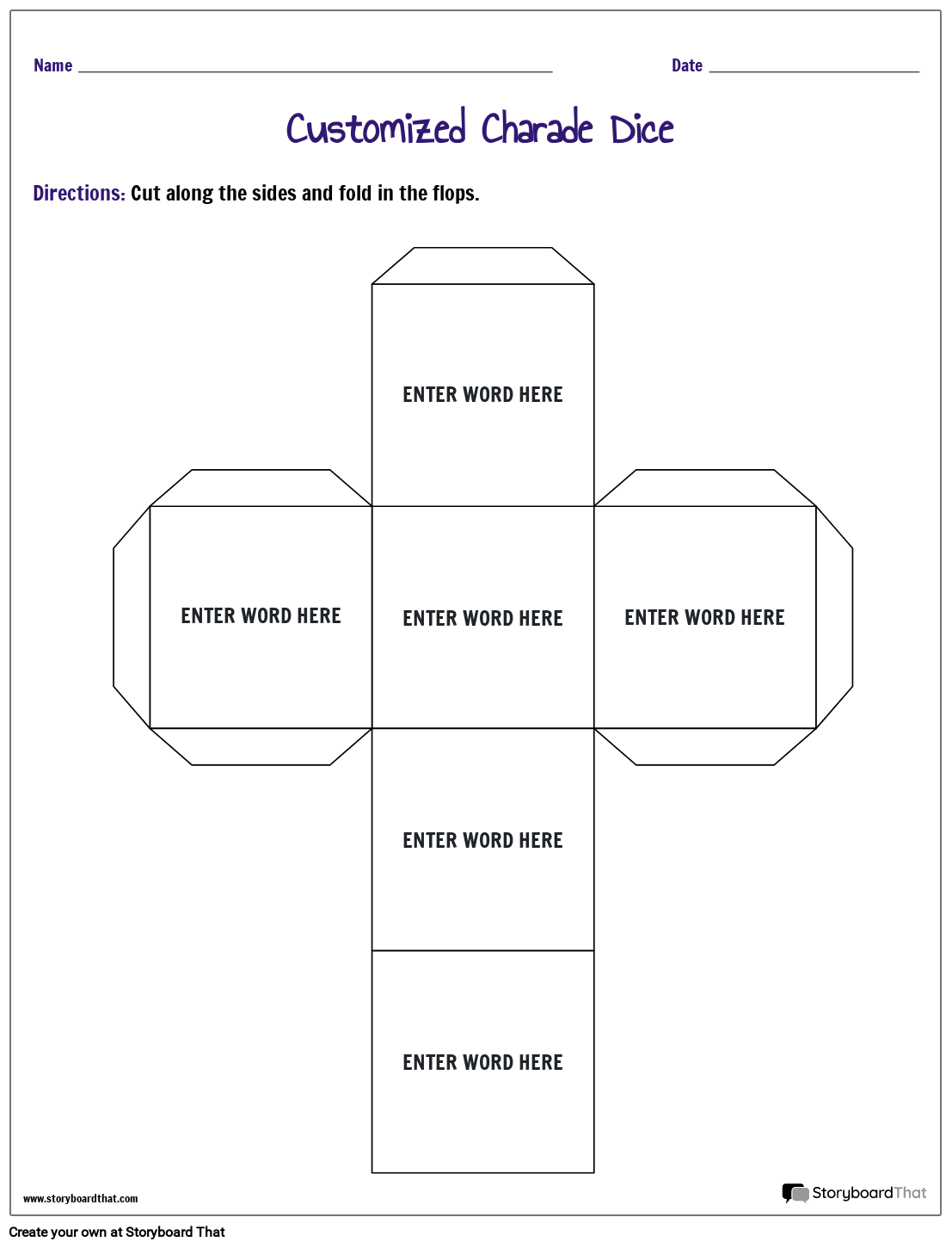 Simple Shapes Cut Out Based Game Worksheet
