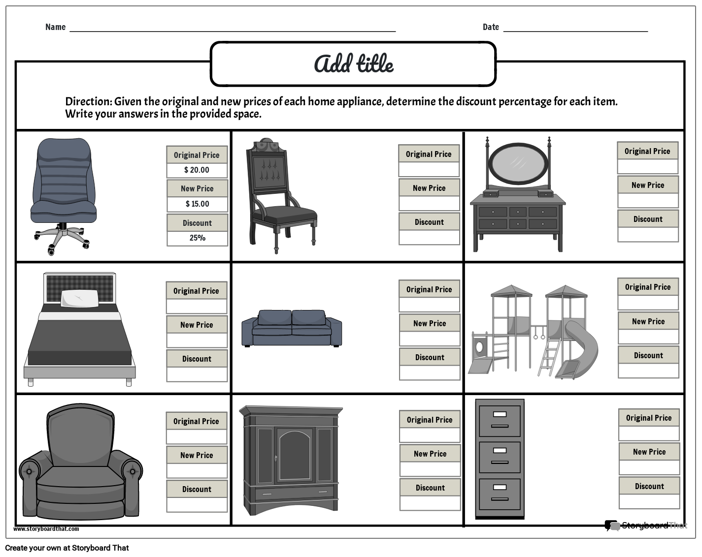 Free Percent Worksheets Easy Custom Design