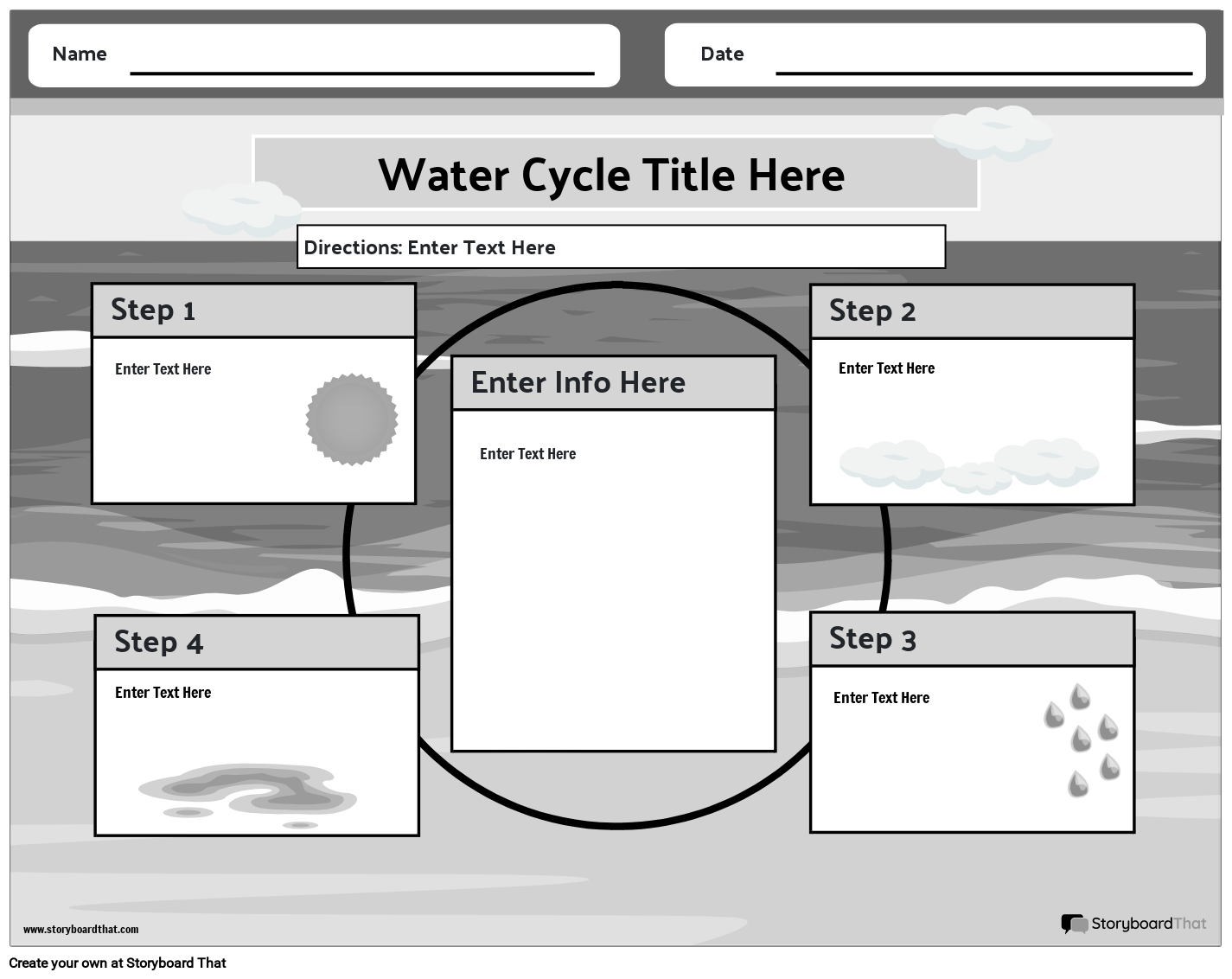 Earth science water cycle worksheet