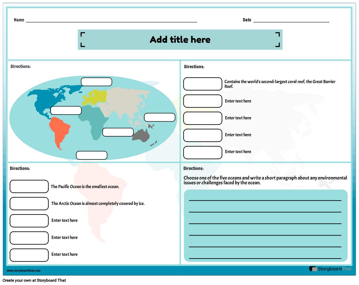 Ocean Worksheets Free Activities And Examples For Kids