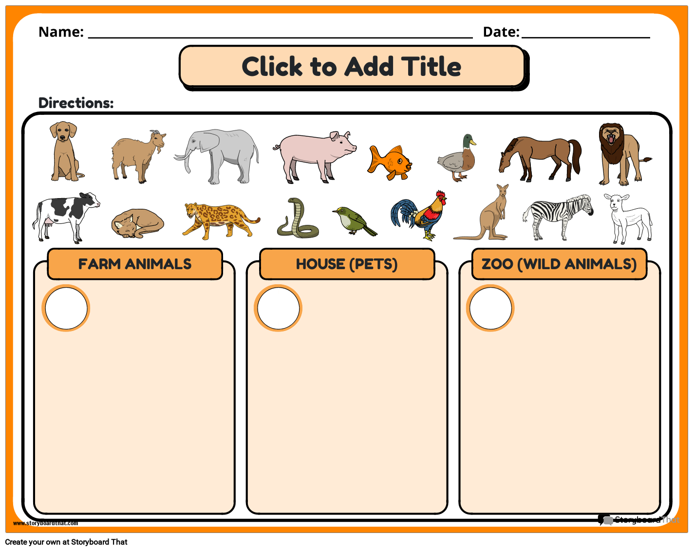 Find and Count - Animals Spy Worksheet