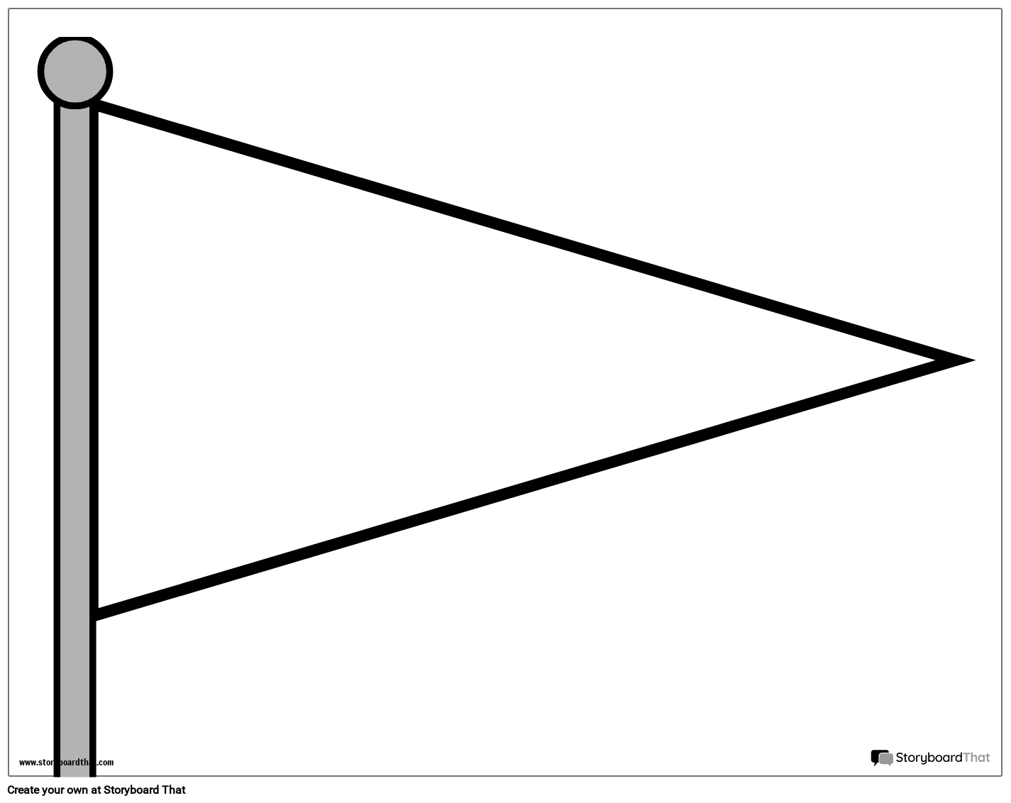 Simple Triangular Flag Based Flag Worksheet
