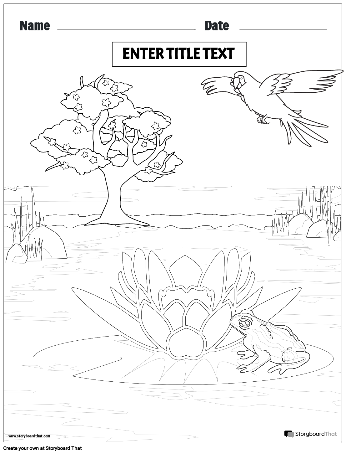 Flower Coloring Page