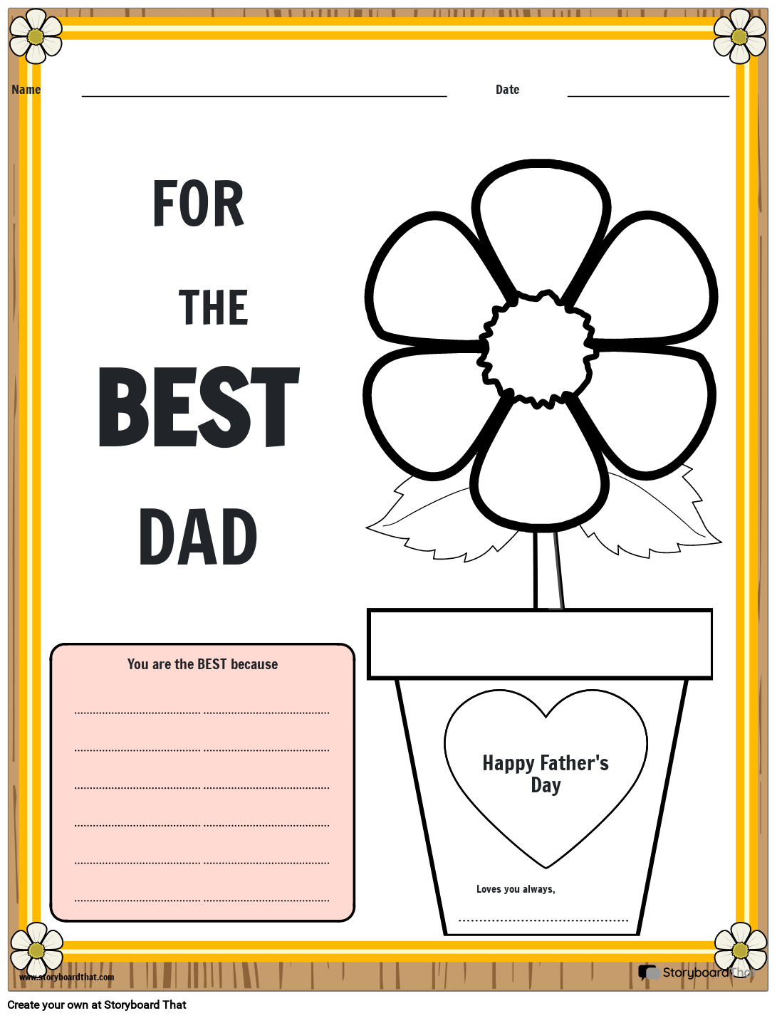 Flower for Dad: Cute Idea for Last Minute Father's Day Gift