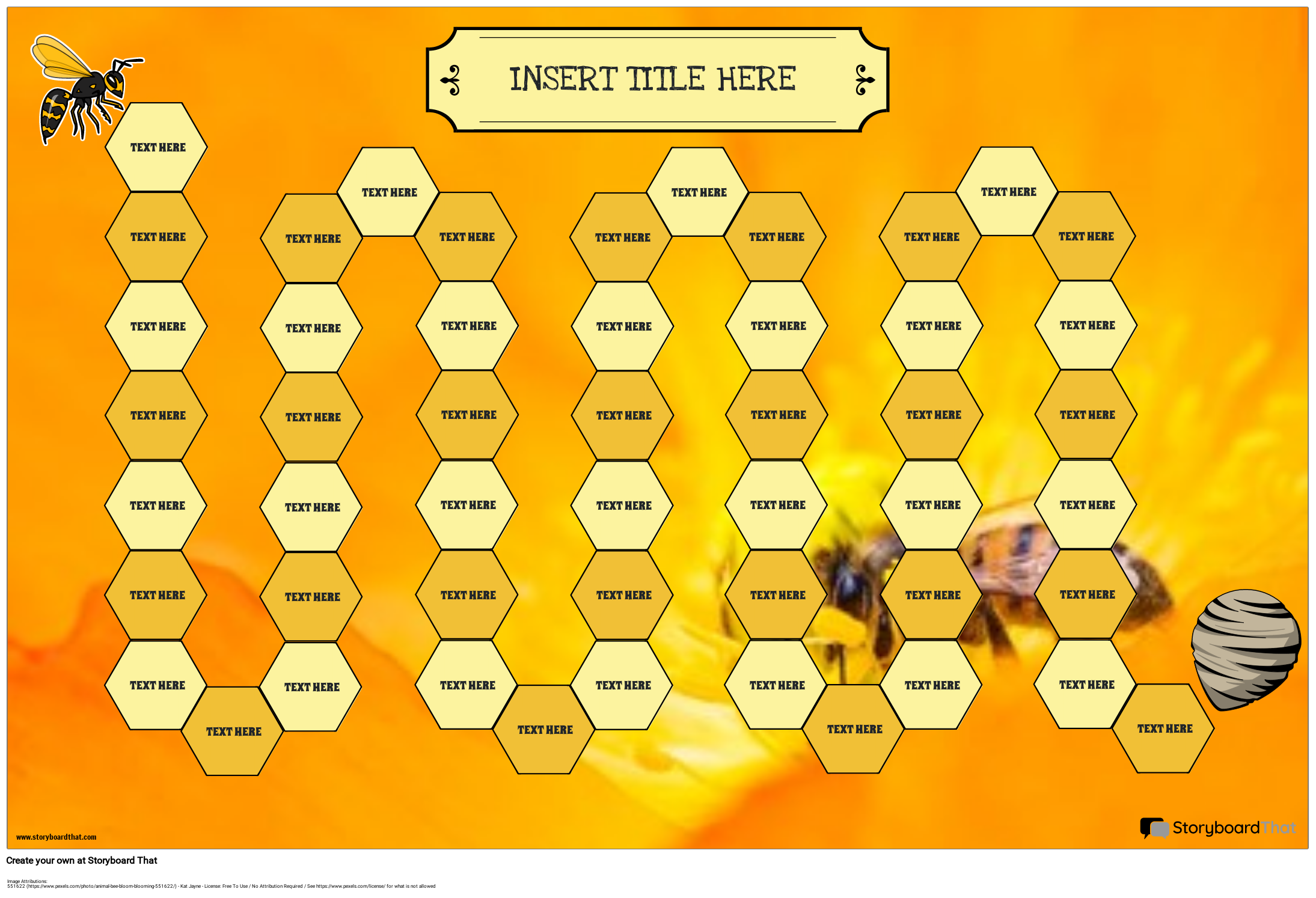 Fun Bee Themed Board Game