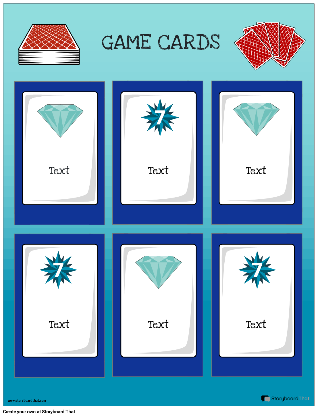 Playing Cards : Formatting & Templates - Print & Play
