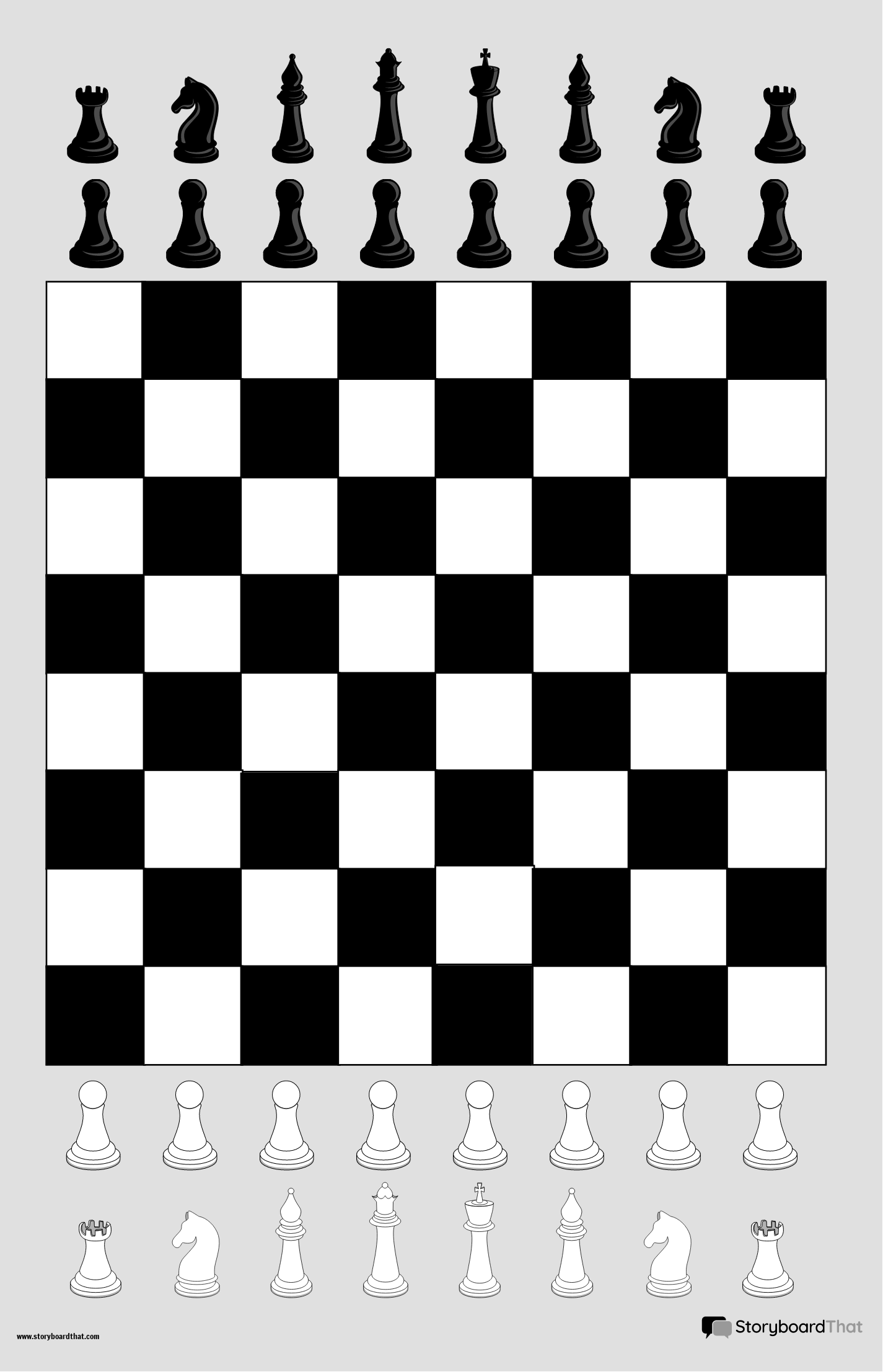 Chess Board Game Template