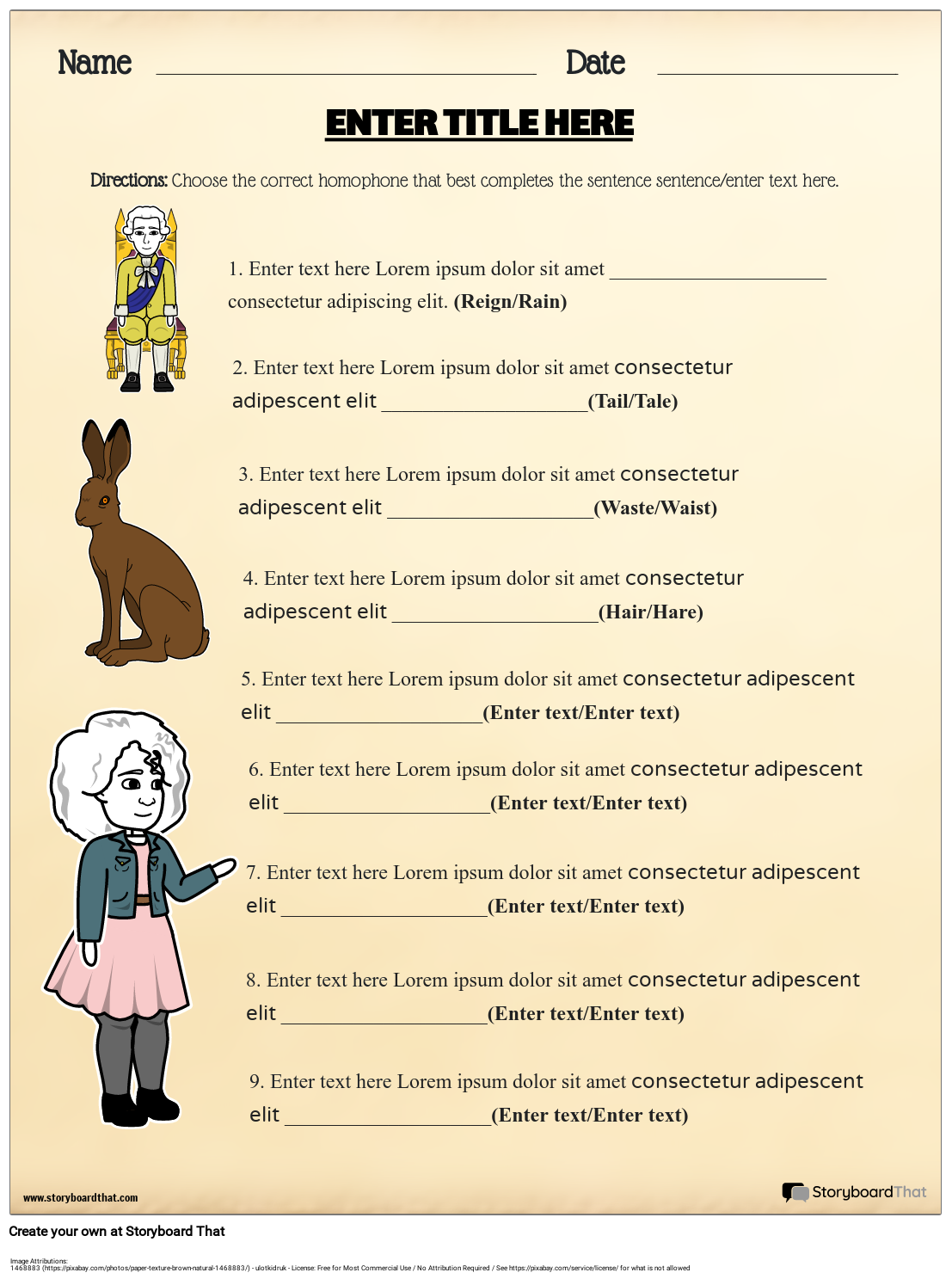 Complete Each Sentence With the Correct Homophone Worksheet