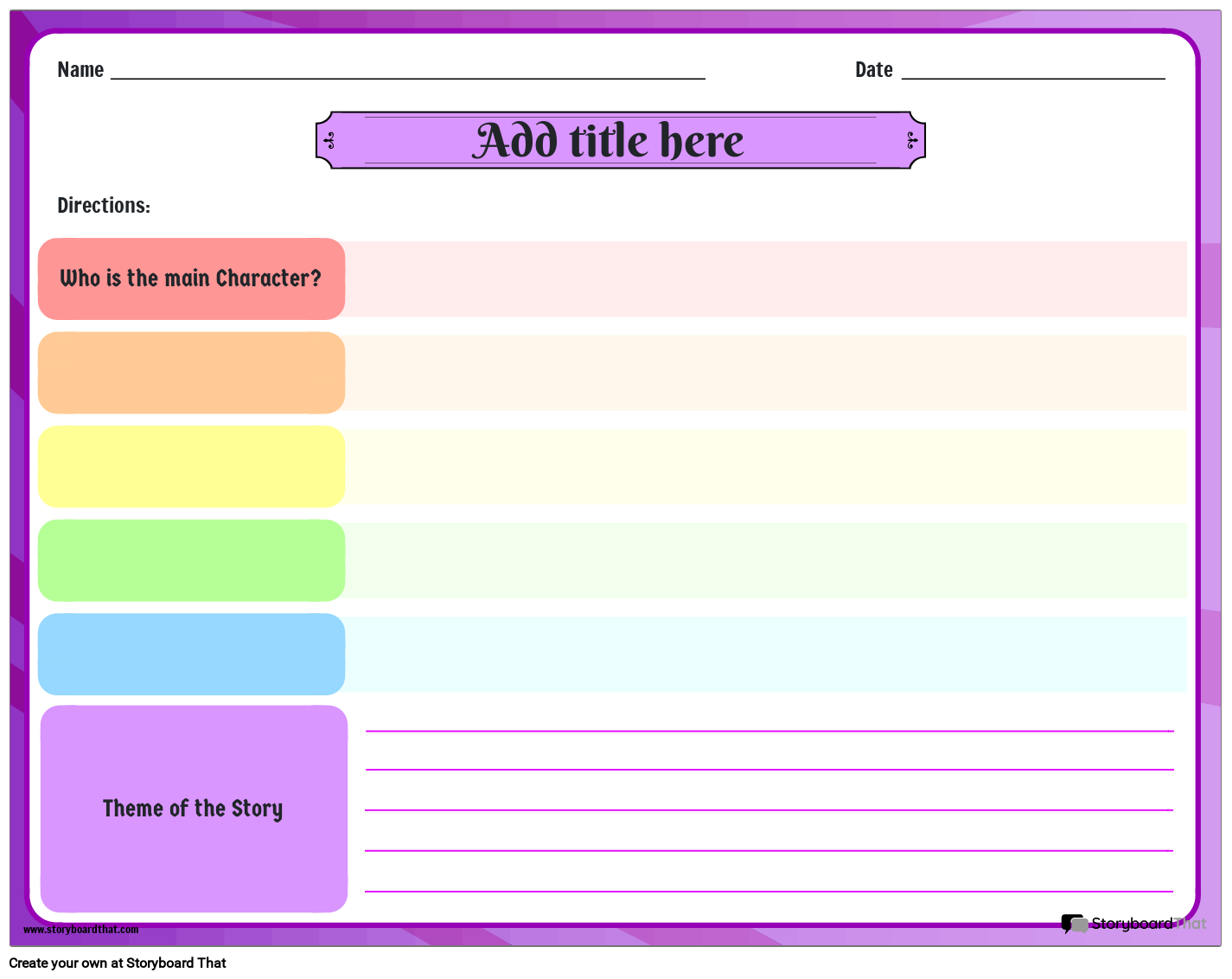 Identifying the Theme of the Story or Poems