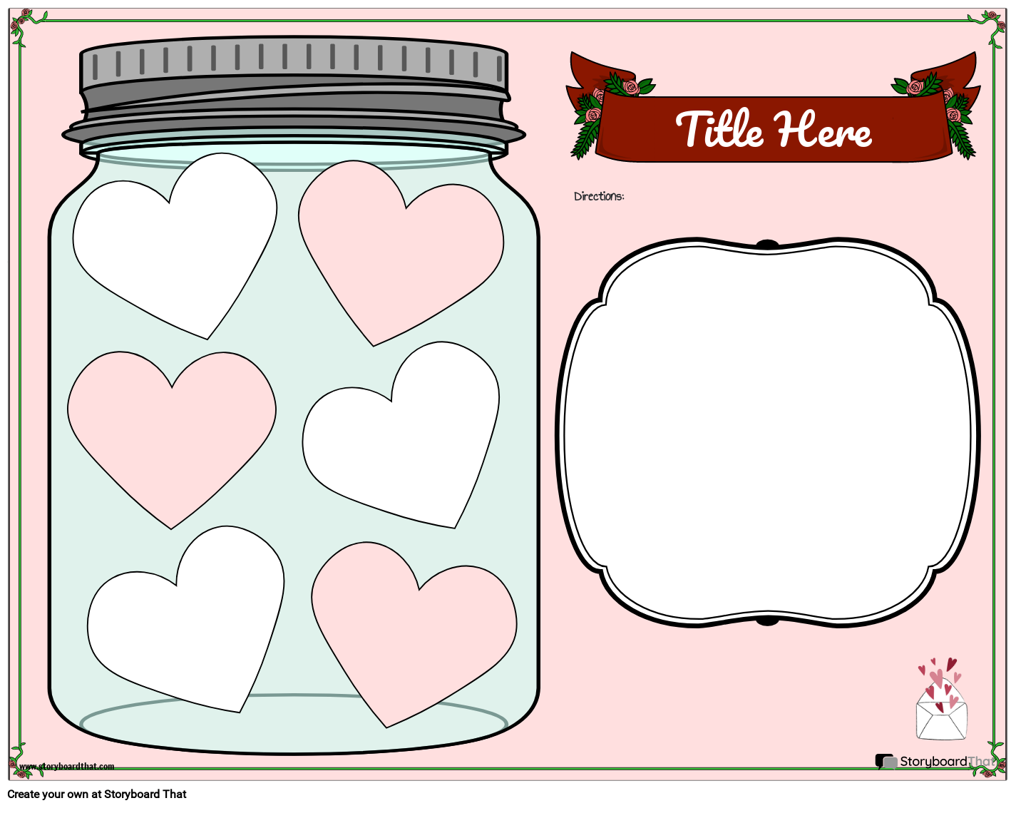 Jar of Hearts Printable Template