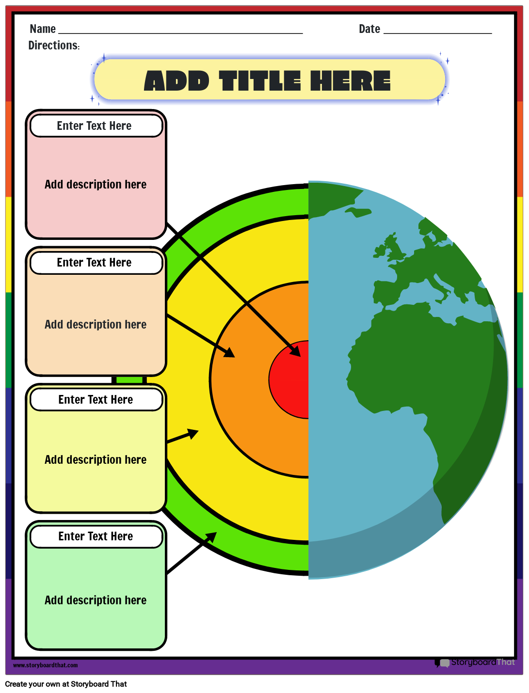 Layers of the Earth Labeling Activity