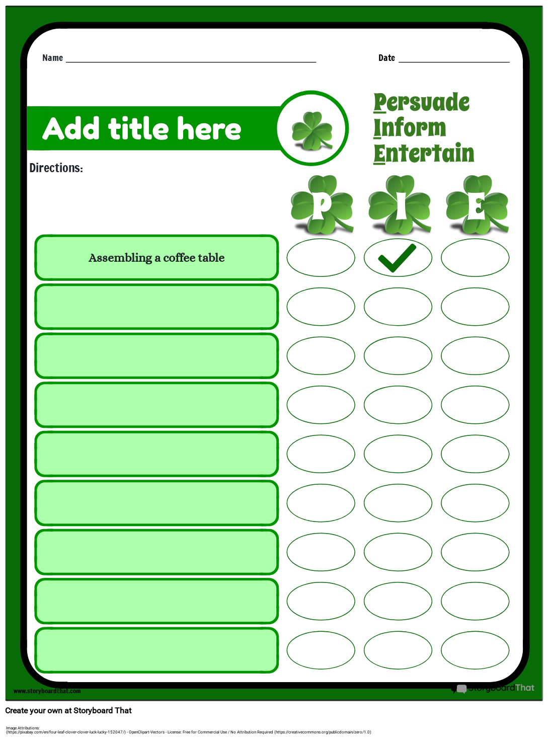 Leaves-themed Author's Purpose Worksheet