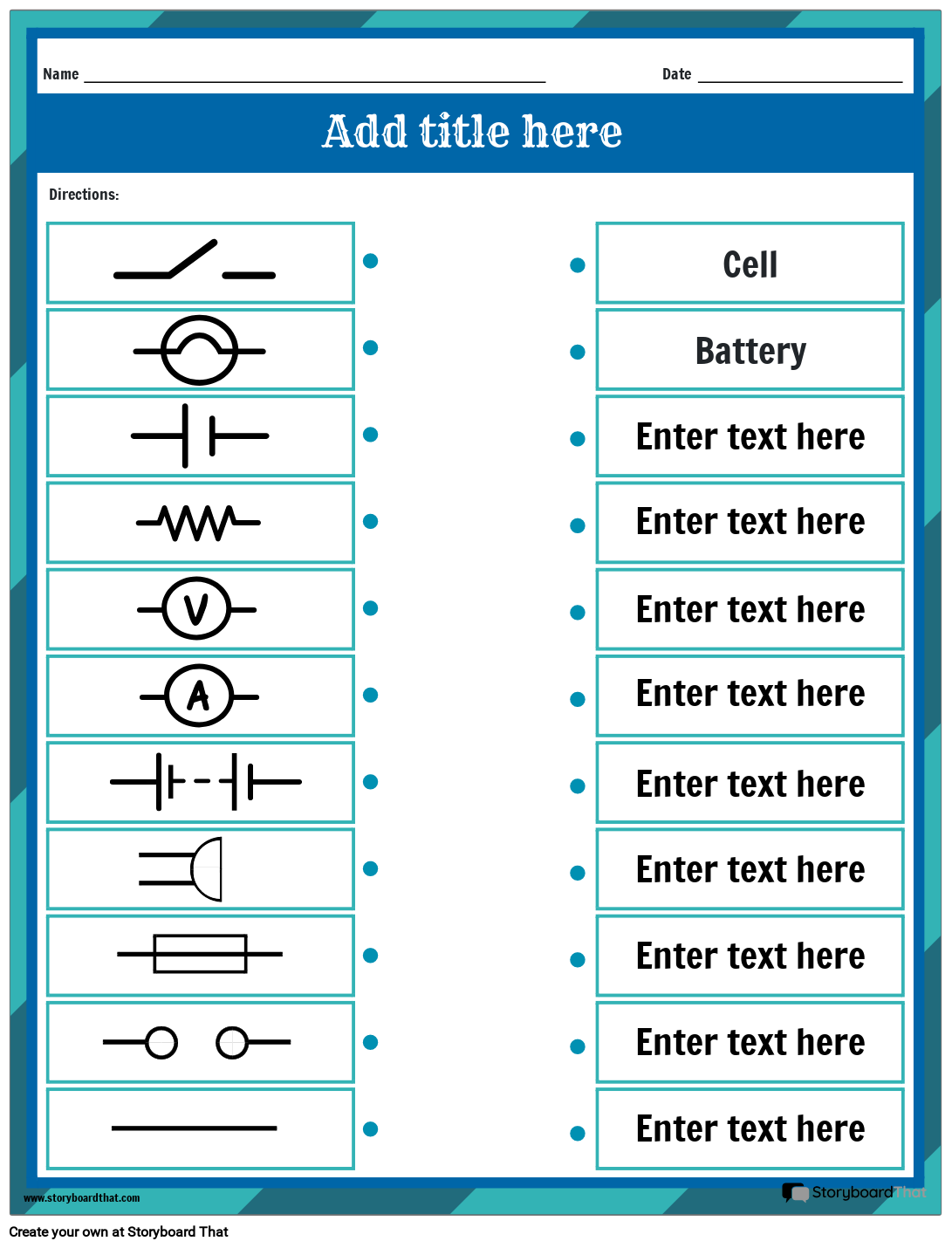 Matching-type Electric Symbols