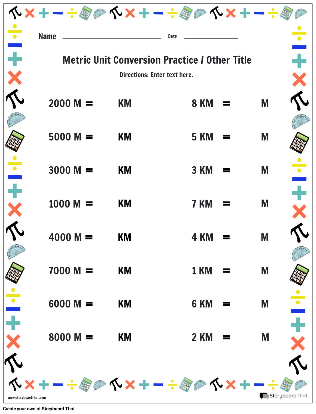 Free Measurement Worksheets Metric System For Kids