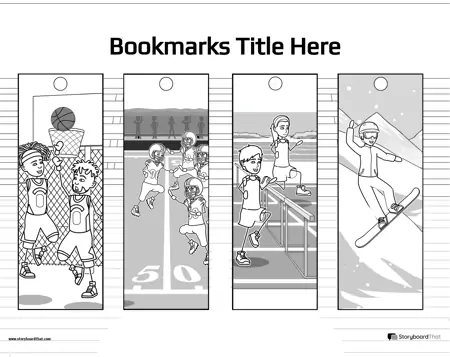 New Create Page Bookmark Template 3 (Black &amp; White)
