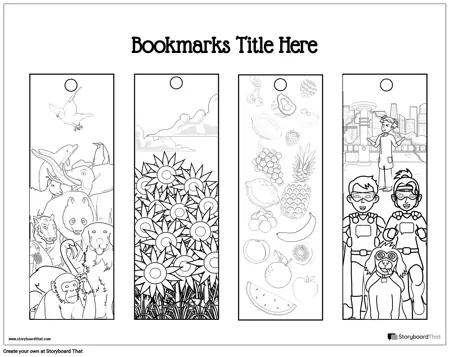 New Create Page Bookmark Template 4 (Black &amp; White)
