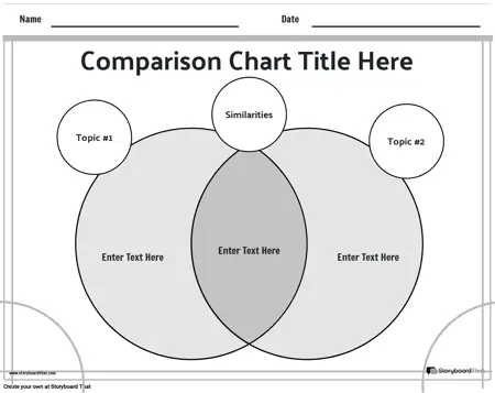 New Create Page Comparison Chart Template 1 (Black & White)