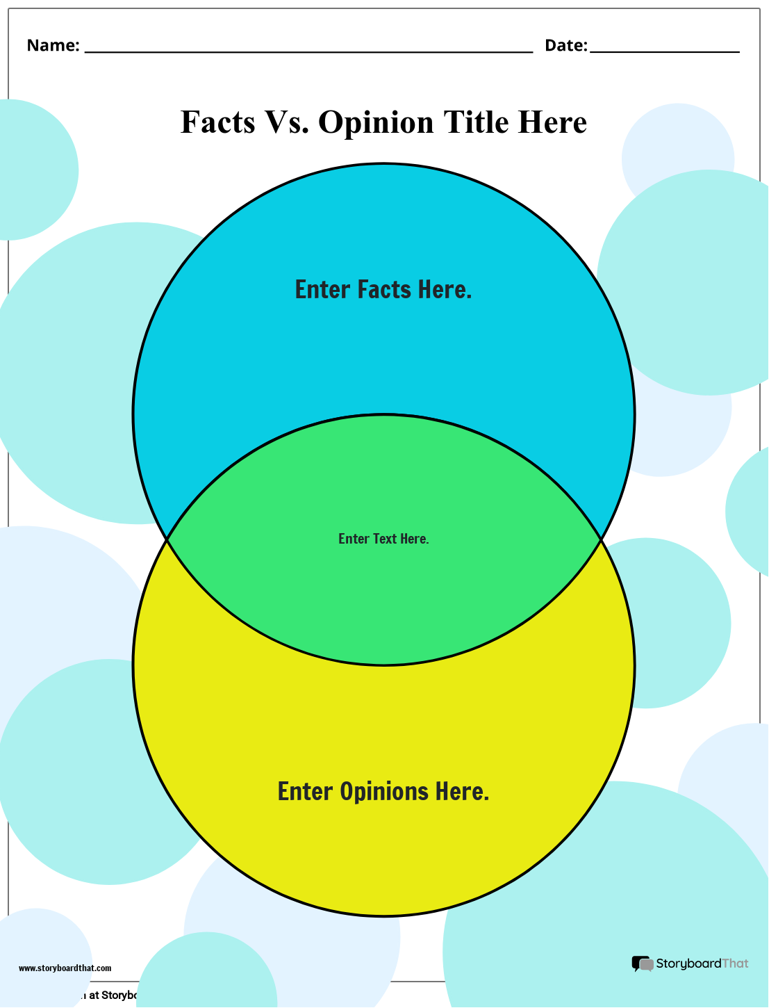 New Create Page Fact vs. Opinion Template 2