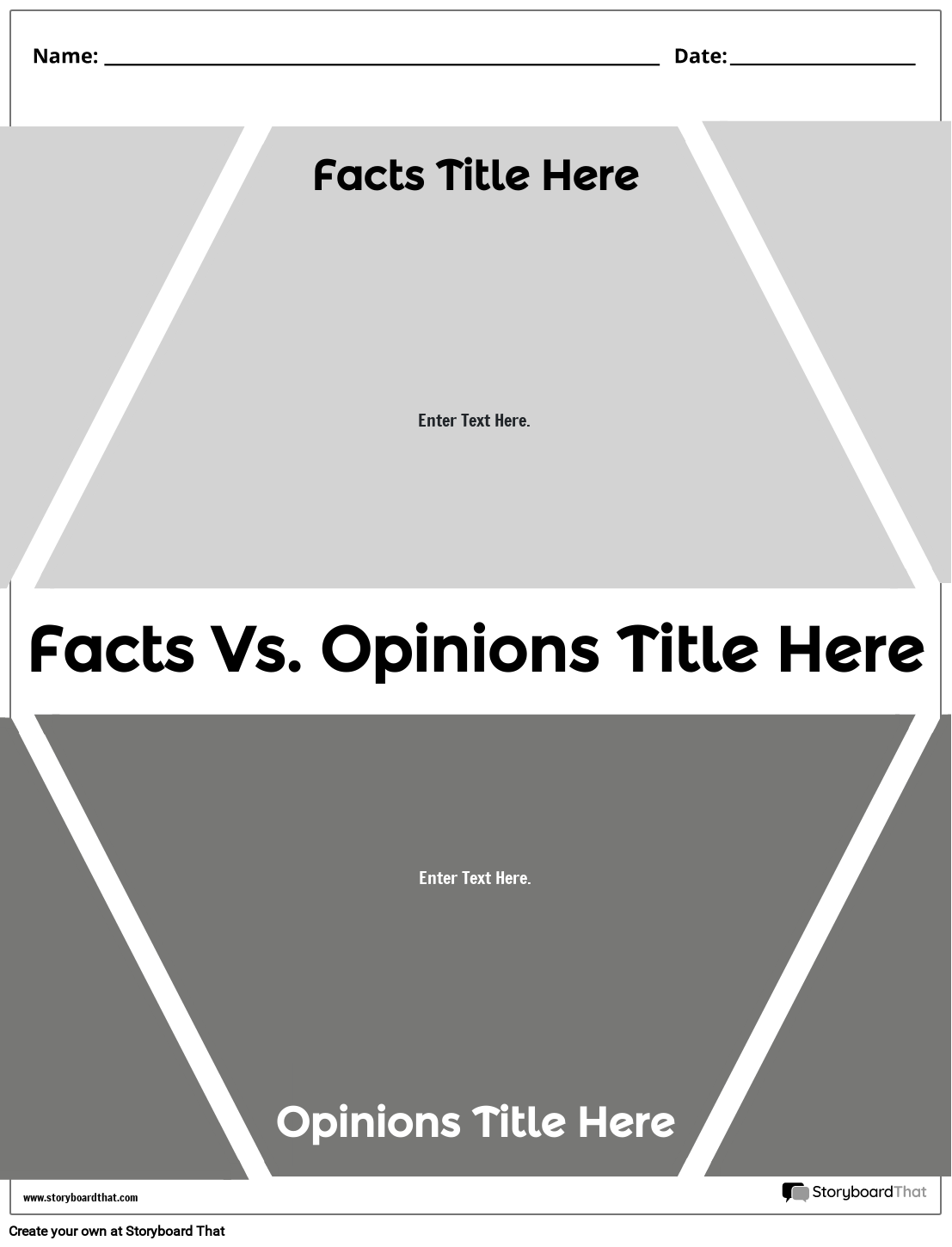 New Create Page Fact vs. Opinion Template 3 (Black & White)