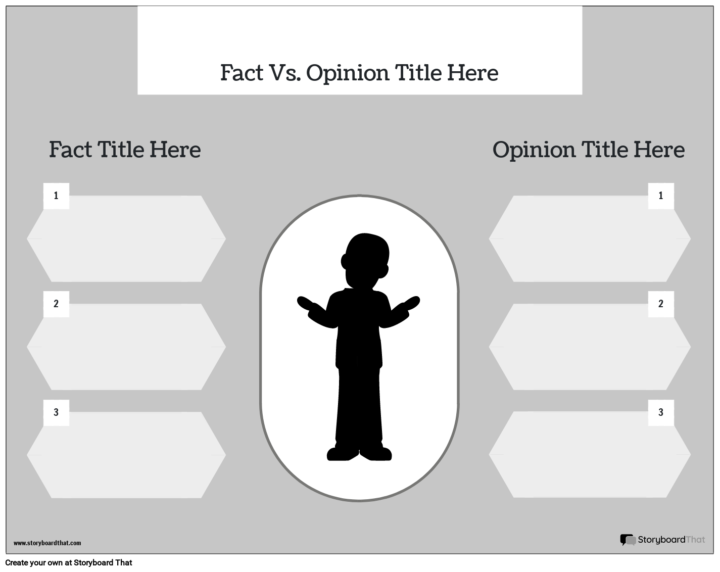 New Create Page Fact vs. Opinion Template 4 (Black & White)