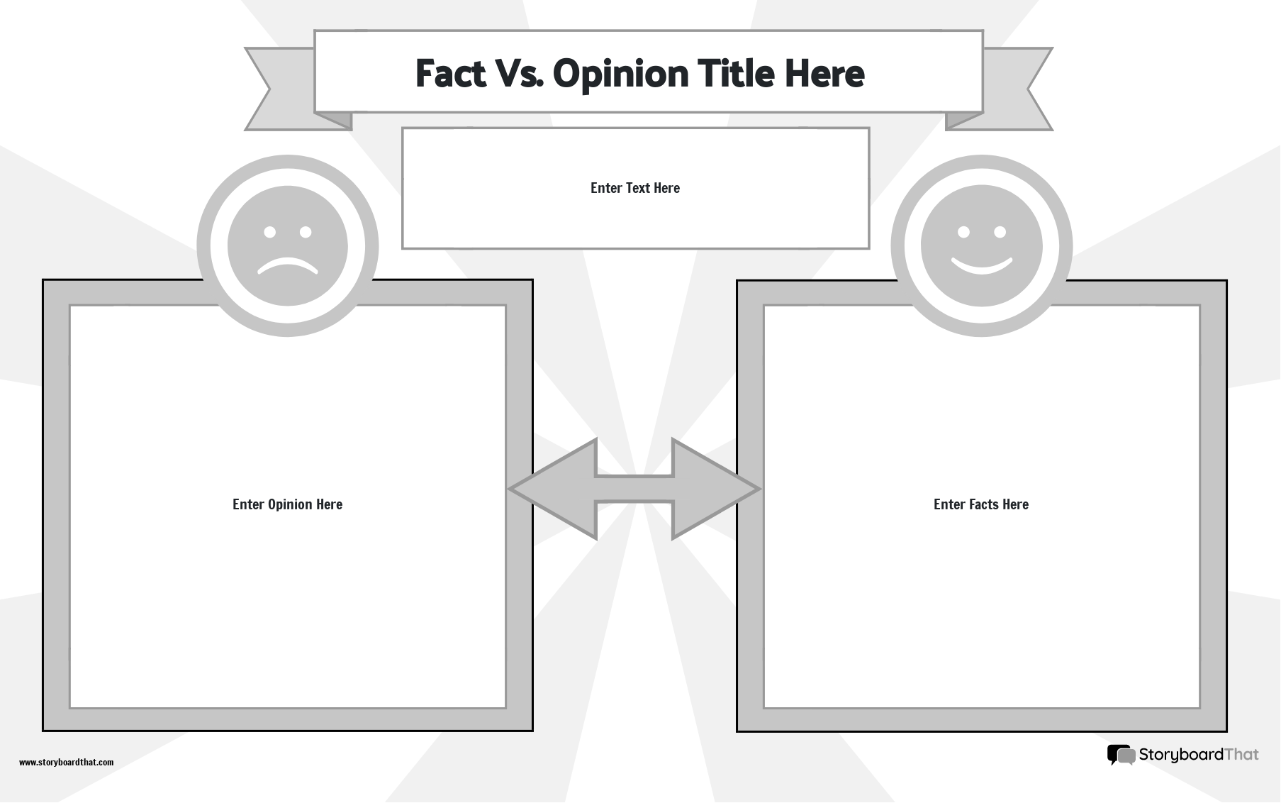 New Create Page Fact vs. Opinion Template 5 (Black & White)