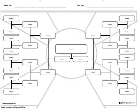 New Create Page Flow Chart Template 5 (Black &amp; White)