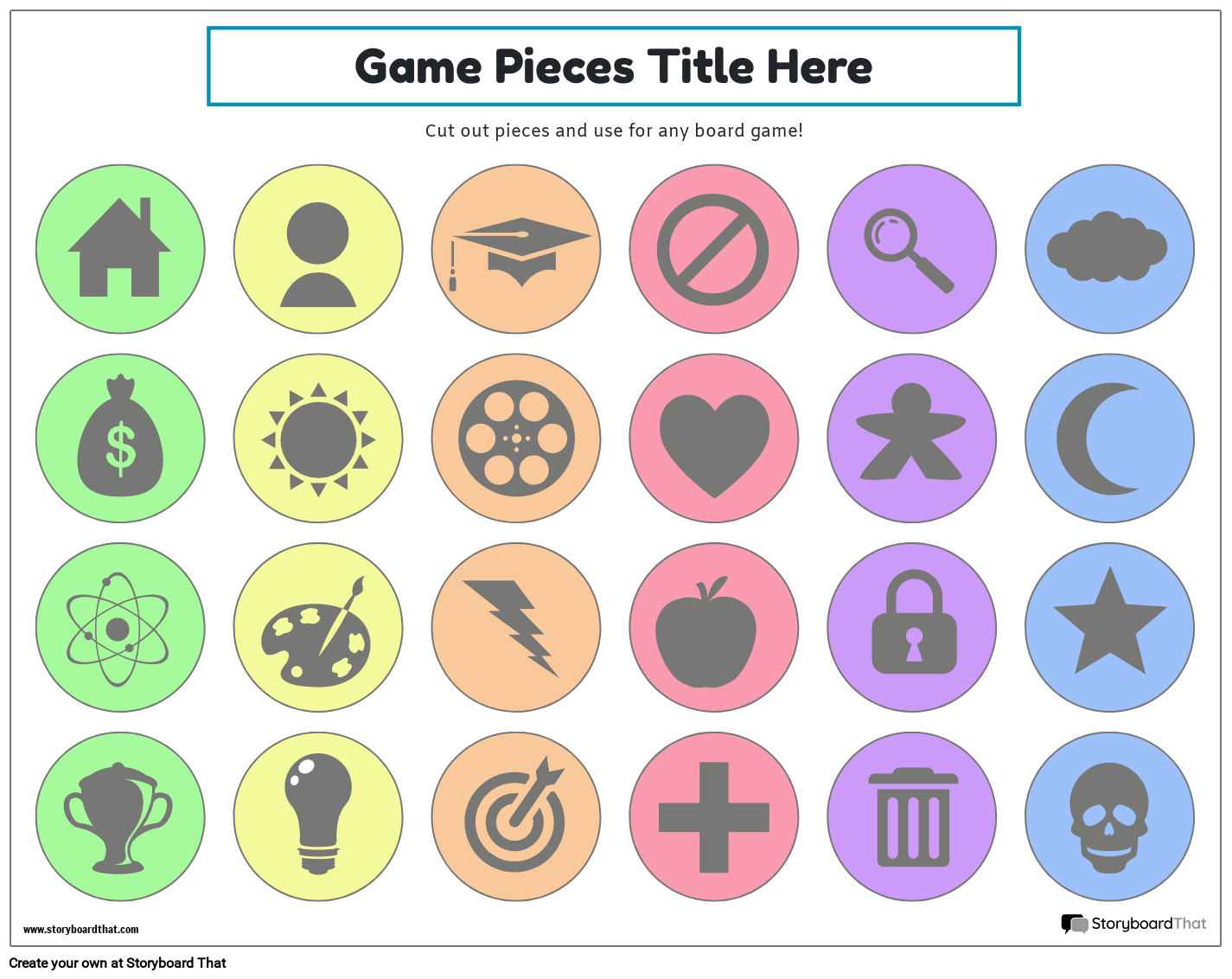 Free Board Game Templates | Make Your Own Classroom Game