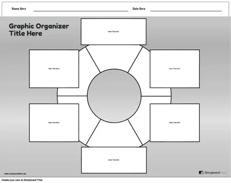 New Create Page General Graphic Organizer 1 (Black &White)