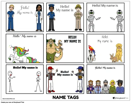 New Create Page Name Tag Template 3