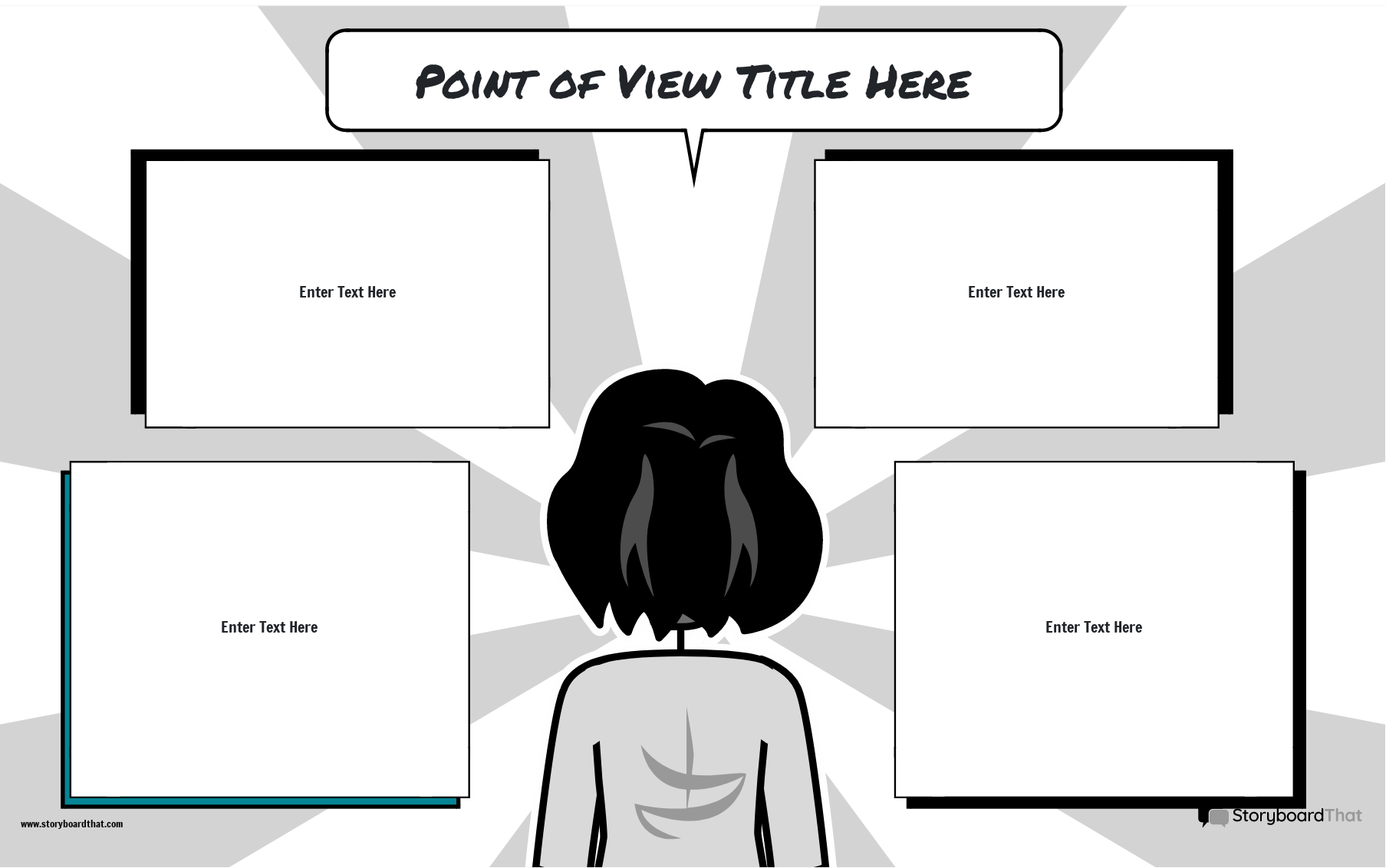 Point of View Worksheet Featuring Spiral Background