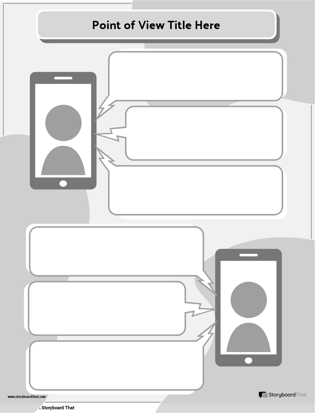 Simple Point of View Template Featuring Cell Phones