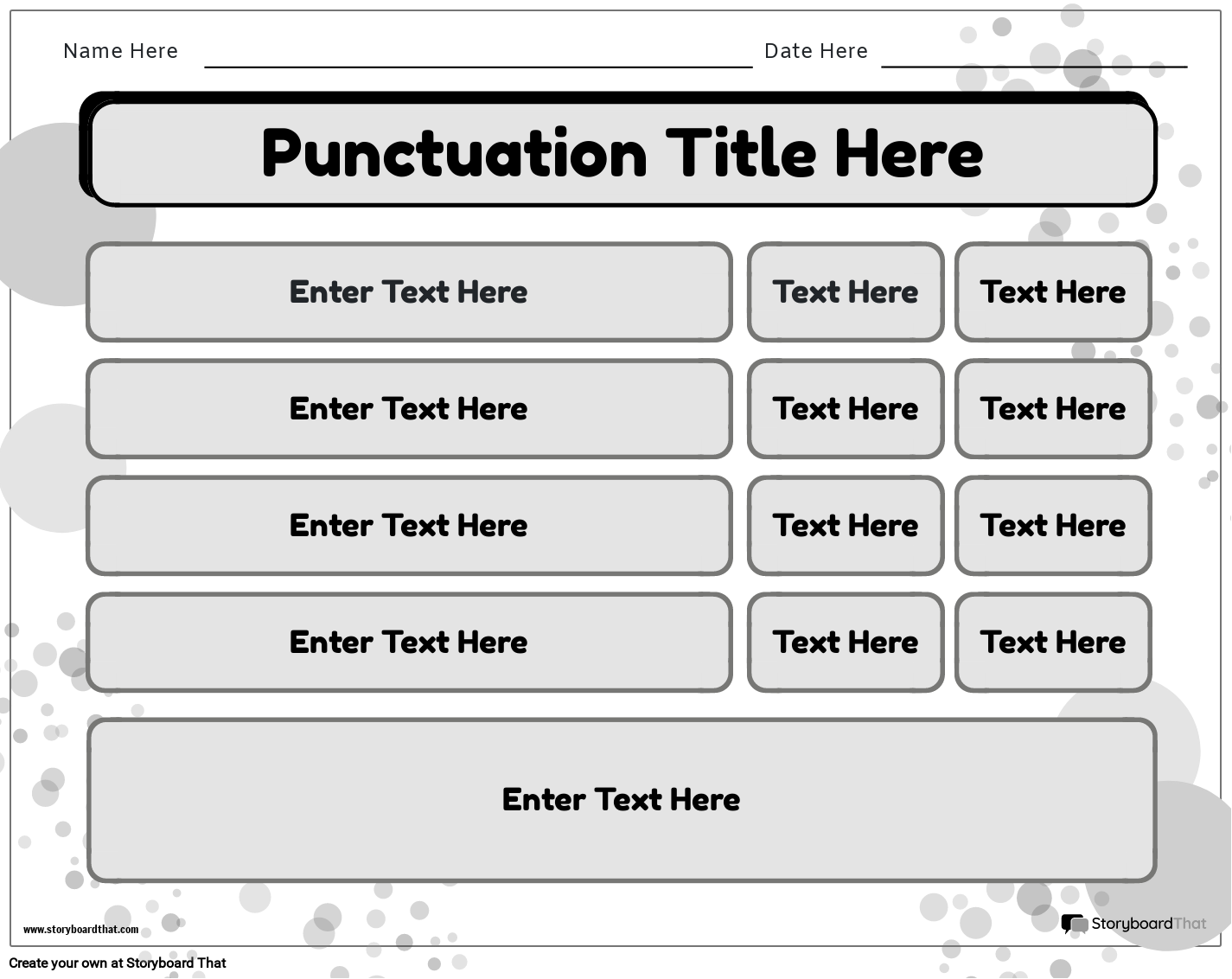 New Create Page Punct Template 2 (Black & White)